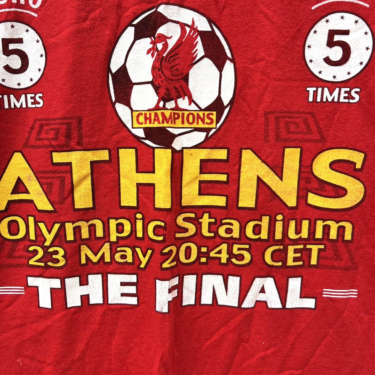 Vintage Liverpool FC Champion League 2007 vintage tee shirt Size US XL / EU 56 / 4 - 6 Thumbnail