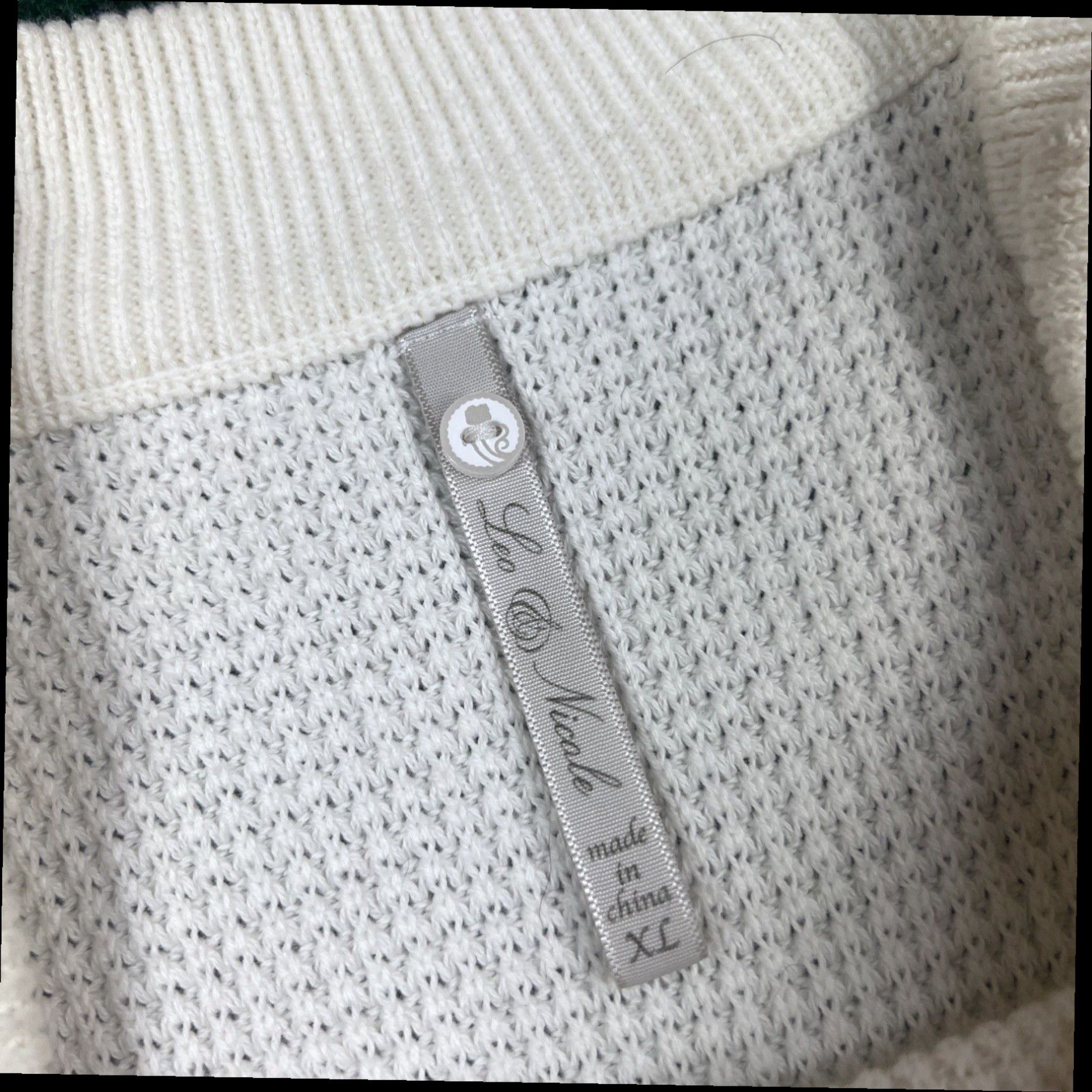 Vintage Leo & Nicole Sweater White Medium Sleeve Knit Stretch Women's Size XL Size XL / US 12-14 / IT 48-50 - 6 Thumbnail