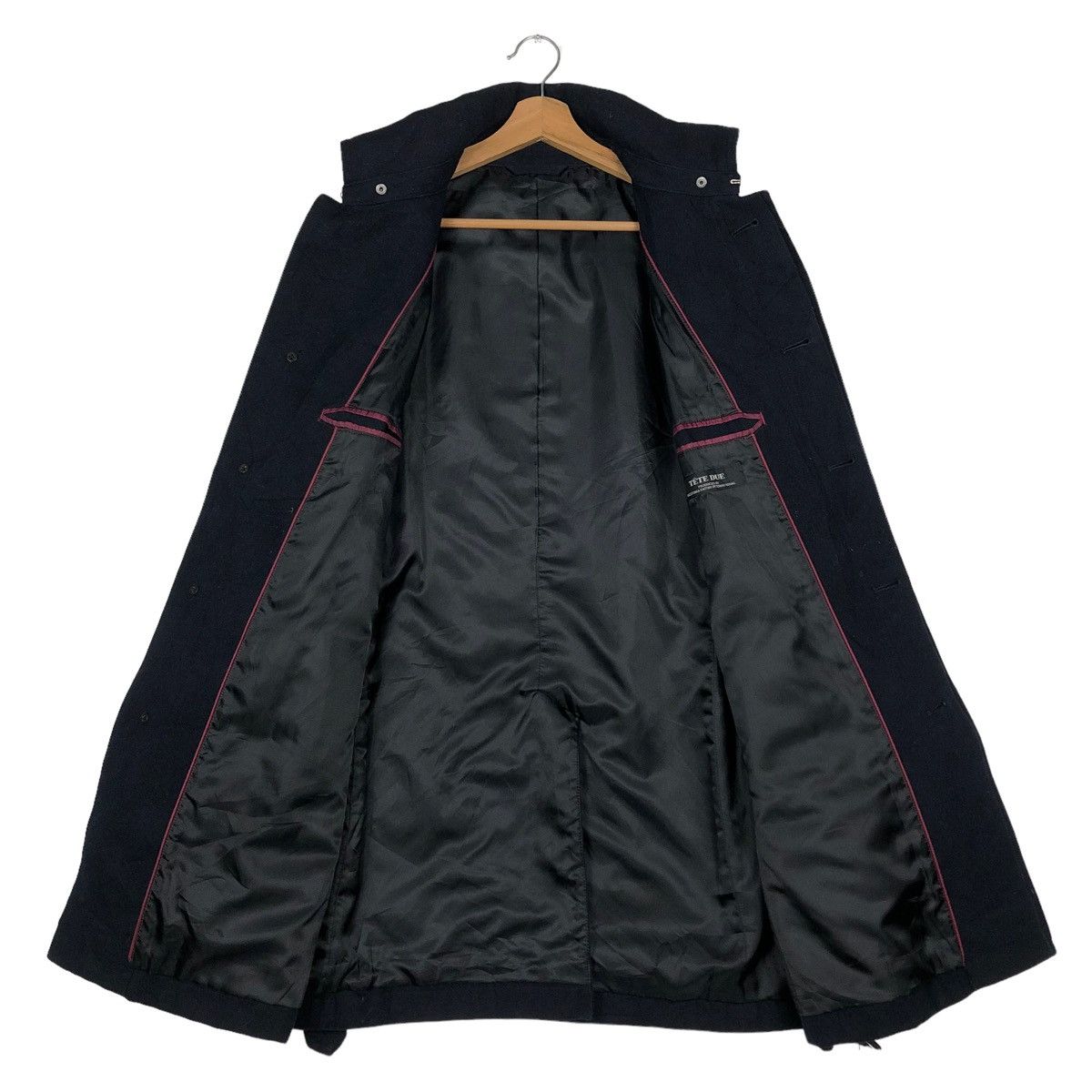 Issey Miyake 🔥VINTAGE BONDAGE DOUBLE COLLAR BIKER JACKET TETE HOMME Size US L / EU 52-54 / 3 - 13 Thumbnail