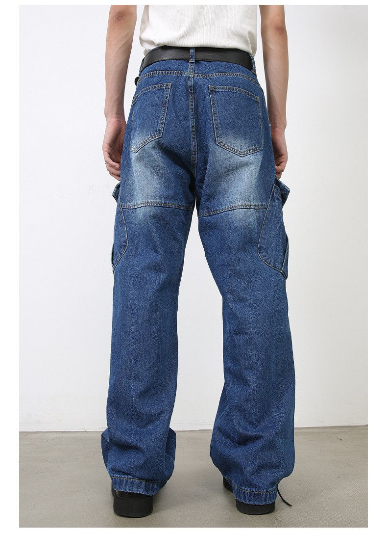 Japanese Brand × Jean American retro men's high street loose cargo jeans Size US 32 / EU 48 - 3 Thumbnail