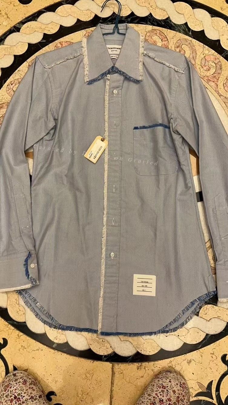 Thom Browne Thom Browne Fringe Edge Shirt Size US M / EU 48-50 / 2 - 1 Thumbnail