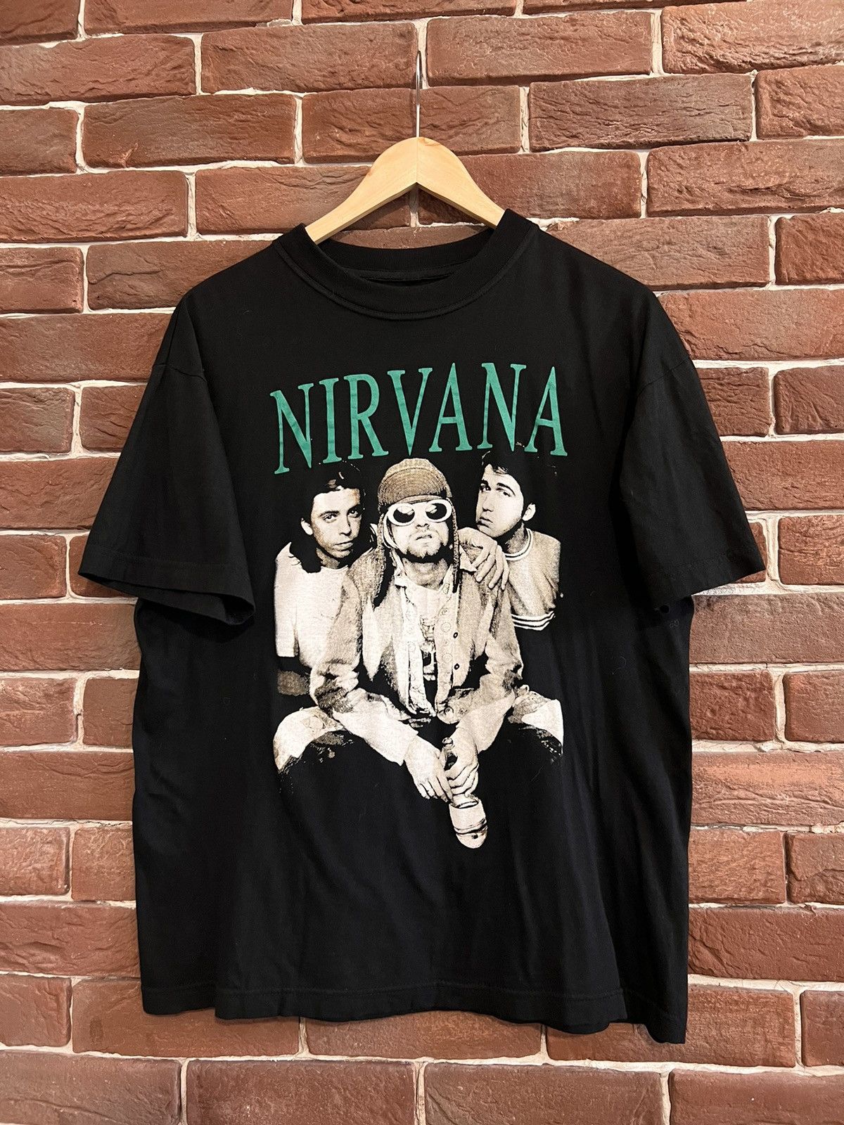 Band Tees Vintage 90s Kurt Cobain Band Tee Nirvana Grunge Print Rare Size US L / EU 52-54 / 3 - 1 Thumbnail