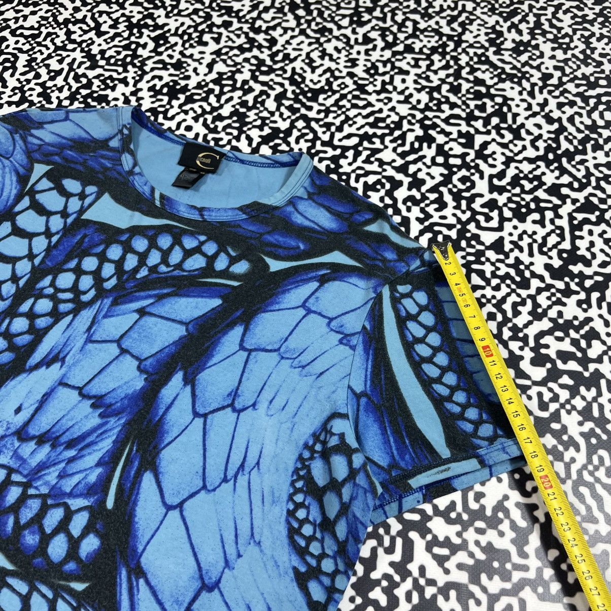 Just Cavalli Vintage Y2K Just Cavalli Abstract Floral Print Luxury Tshirt Size L / US 10 / IT 46 - 17 Thumbnail