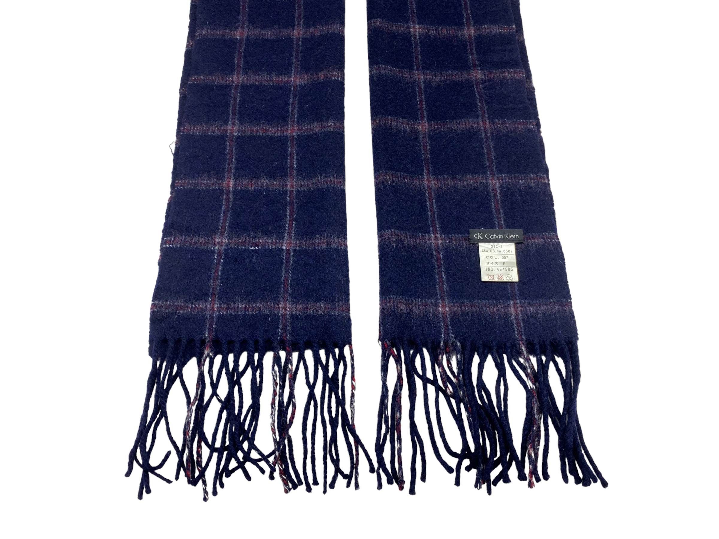 Calvin Klein × Vintage Calvin Klein scarf Checkered Vintage Scarves Size ONE SIZE - 6 Thumbnail