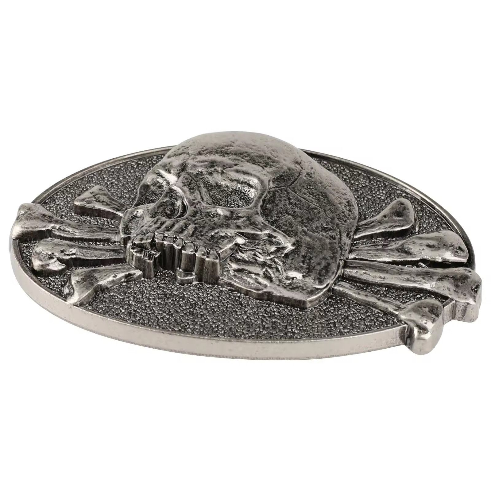 Japanese Brand 3D Skull With Bone Belt Buckle ( no belt ) Size ONE SIZE - 3 Thumbnail