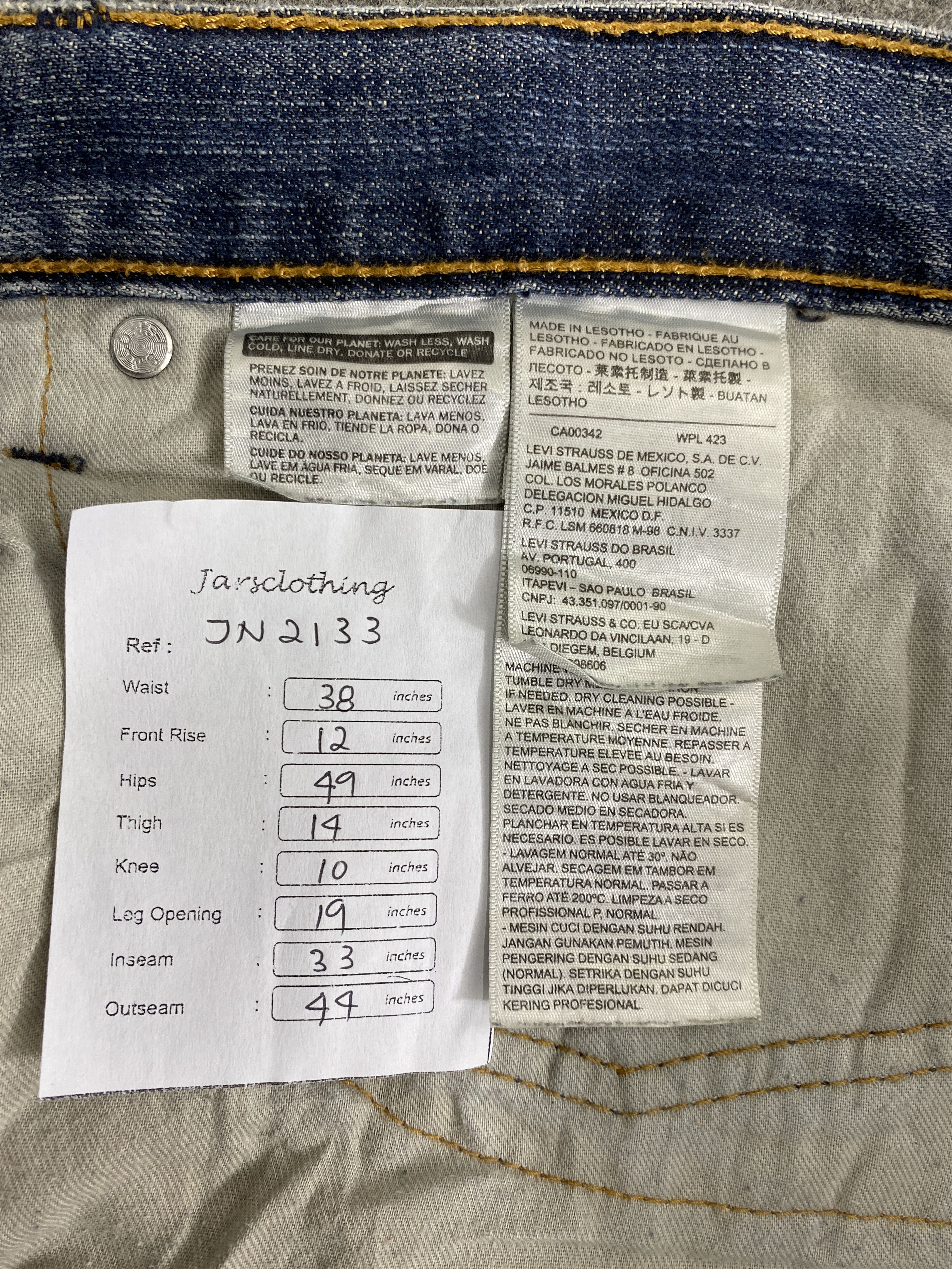 Levi's Distressed Blue Vintage Levi's 559 38x33 Denim -JN2133 Size US 38 / EU 54 - 5 Thumbnail