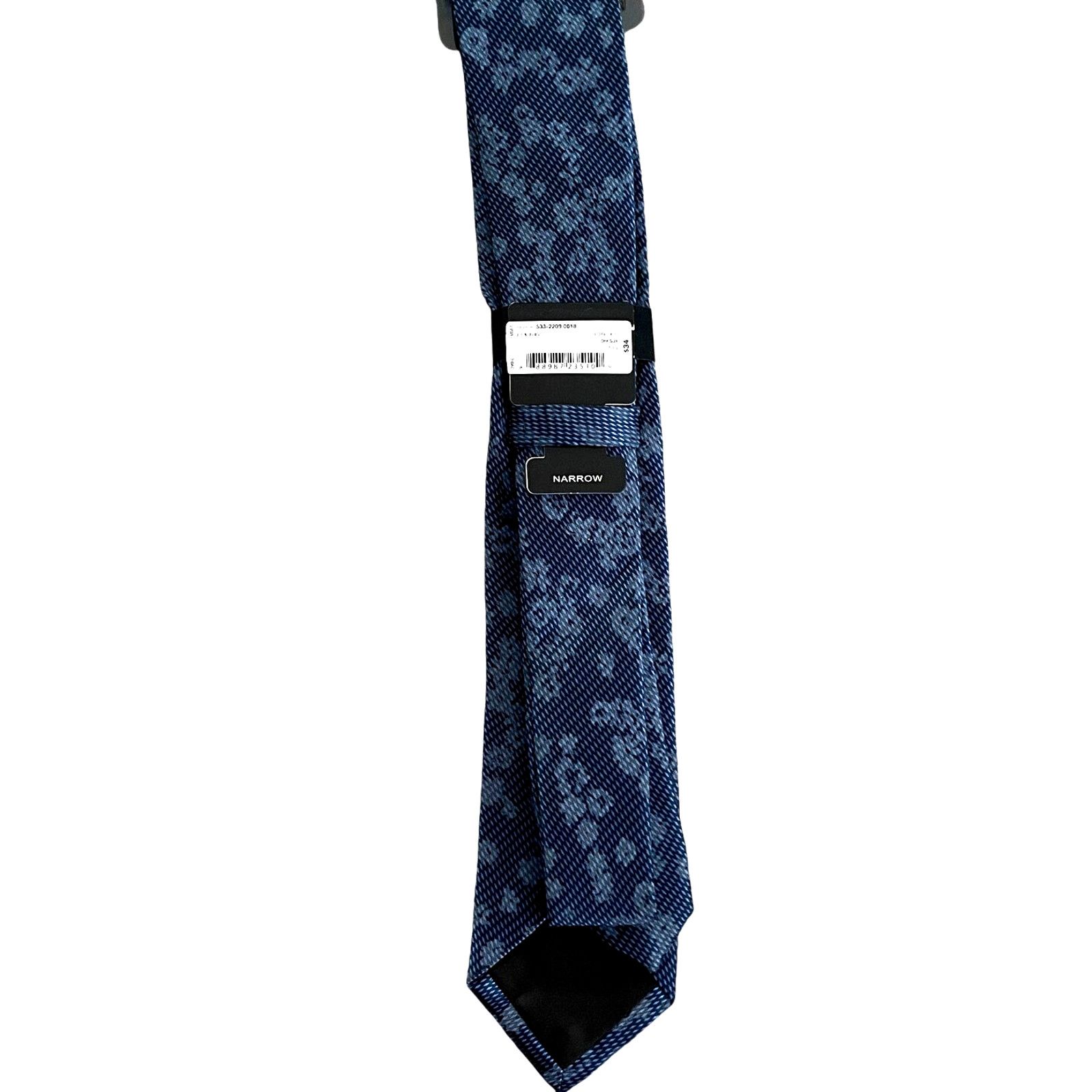 J Ferrar Set J Ferrar Narrow Indigo Floral Tie White Pocket Square Size ONE SIZE - 7 Thumbnail