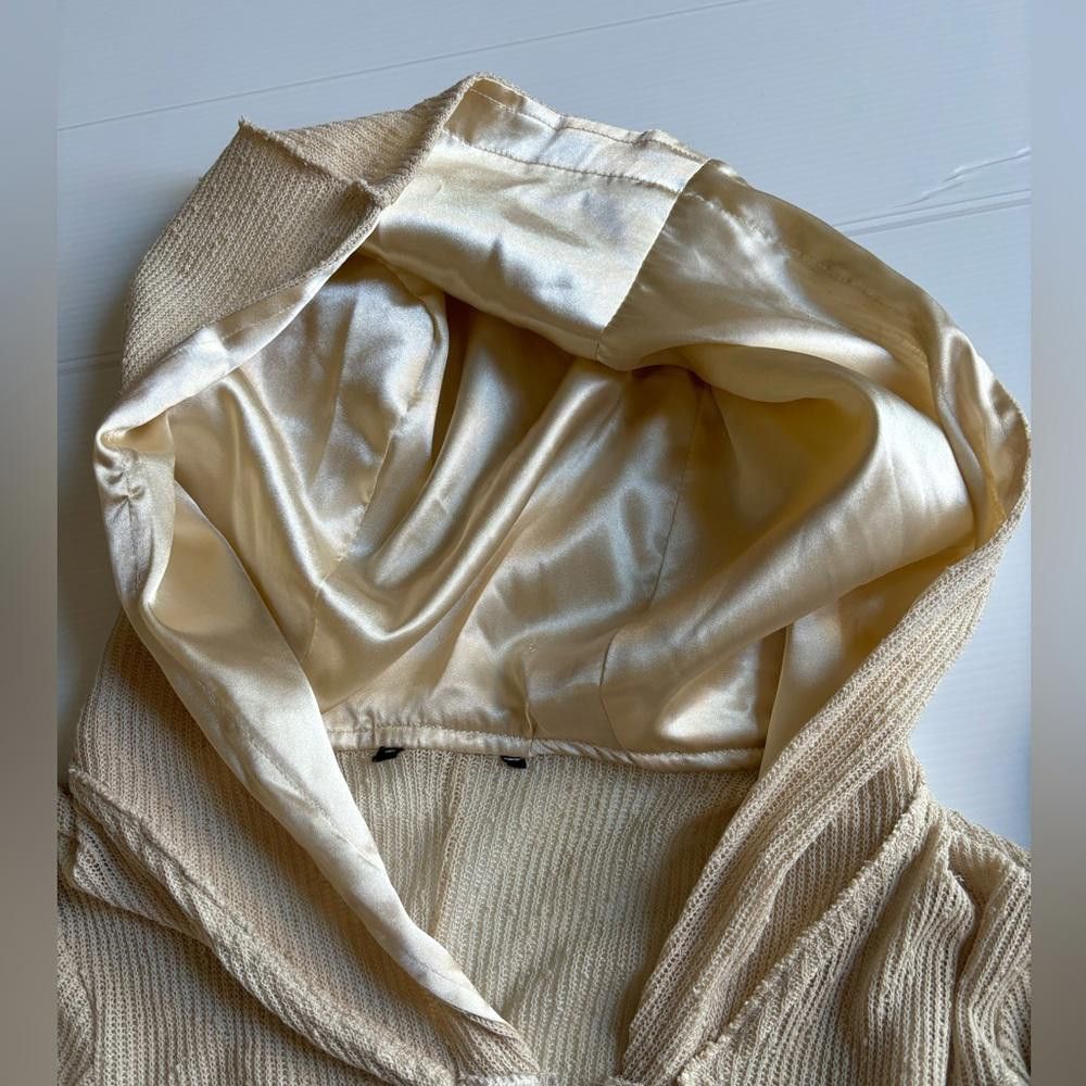 Designer Y2K Grunge Flowy Asymmetrical Zip-Up Vest Size L / US 10 / IT 46 - 4 Thumbnail