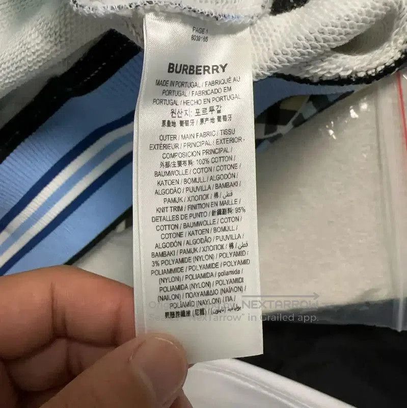 Burberry Burberry Men's Light Blue Cotton Hoodie. Size US S / EU 44-46 / 1 - 5 Thumbnail