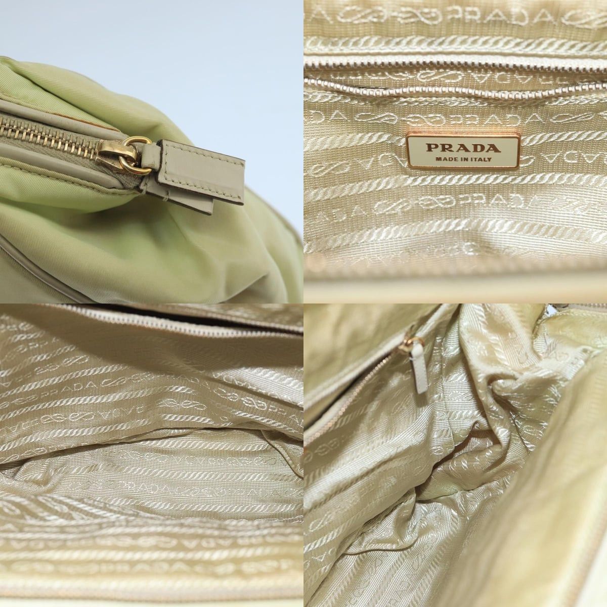 Prada PRADA Hand Bag Nylon Beige Size ONE SIZE - 11 Thumbnail