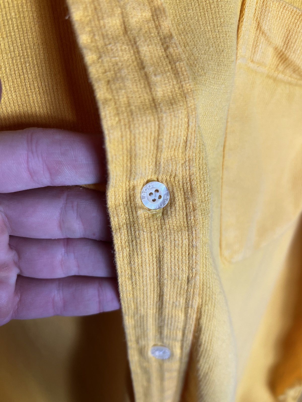 Lacoste Vintage Lacoste Corduroy Velvet Long Sleeve Shirt Size US XL / EU 56 / 4 - 5 Thumbnail