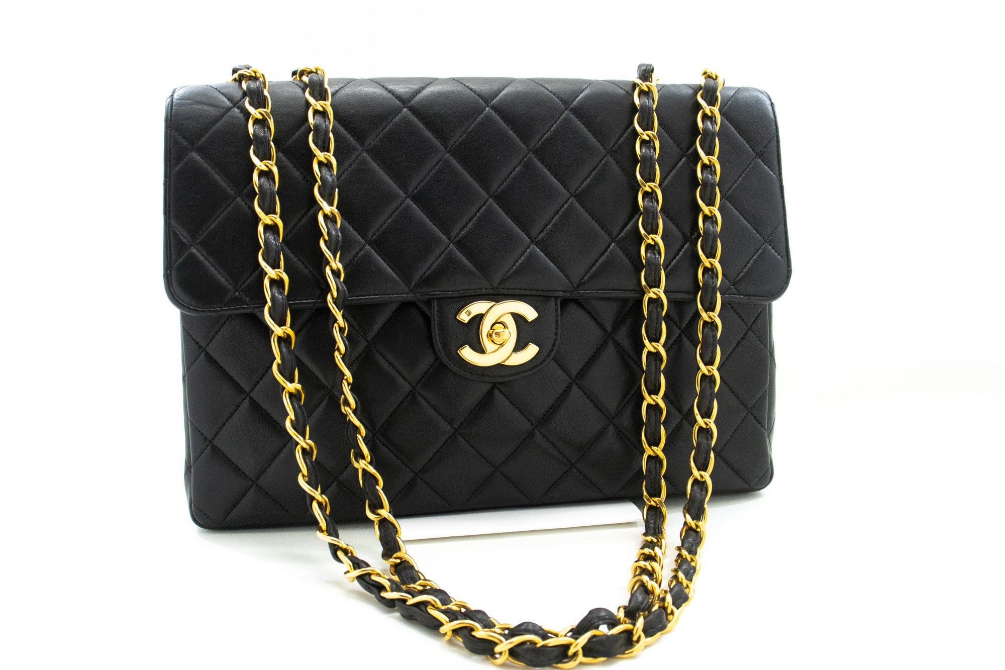 Black Leather Shoulder Bag (Pre-Owned)