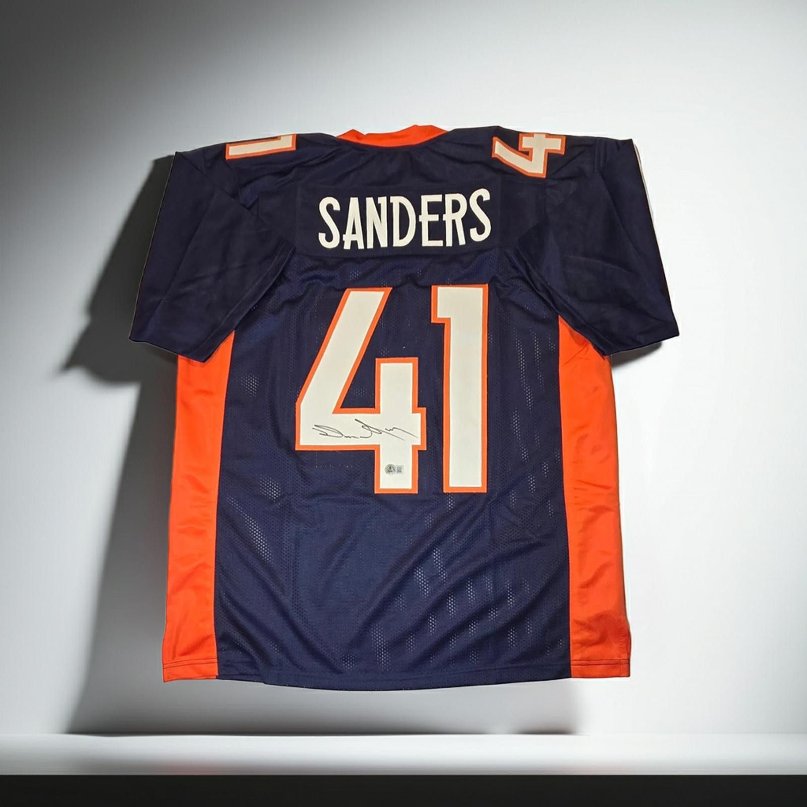 Other Drew Sanders Signed Custom Football Jersey Hologram (XL) Size ONE SIZE - 1 Thumbnail