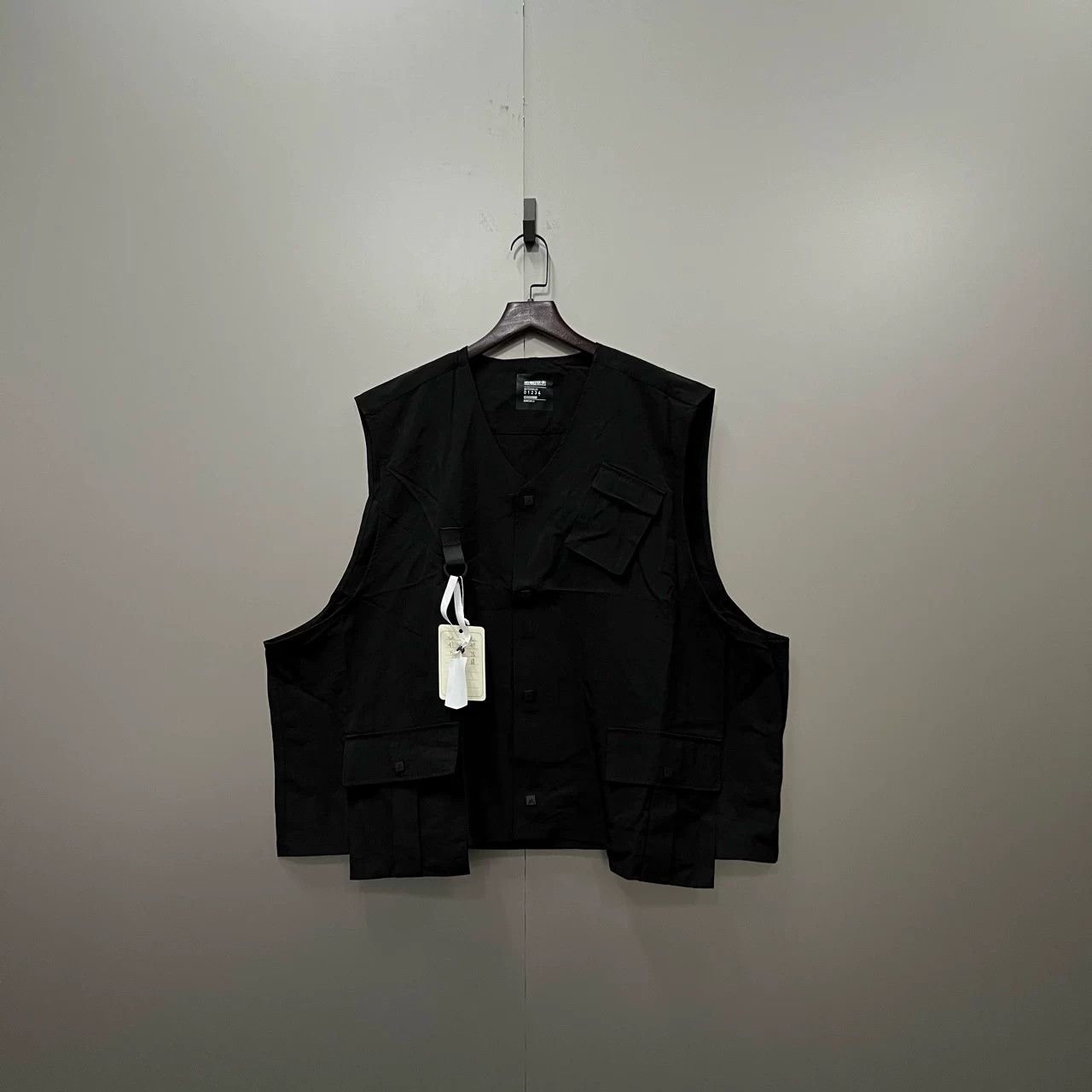 STAFF WORKFORCE Black Irregular Pocket Vest Size US S / EU 44-46 / 1 - 1 Thumbnail