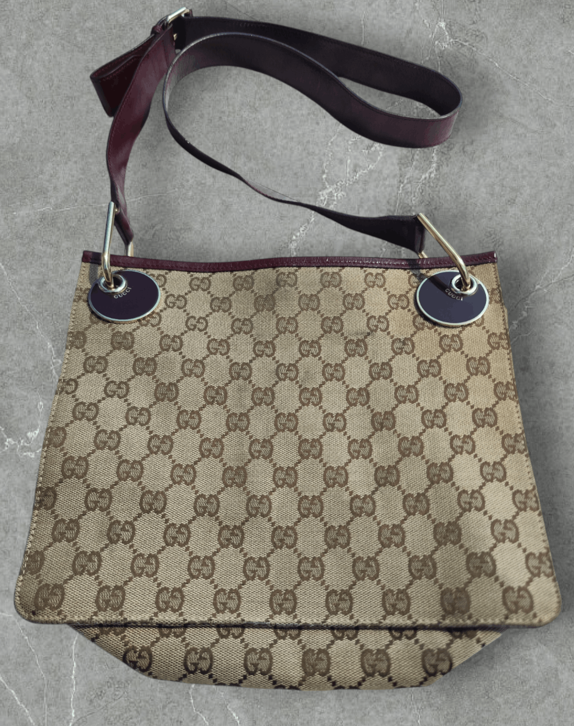 Gucci Gucci GG Monogram Canvas Eclipse Small Messenger Bag Size ONE SIZE - 3 Thumbnail