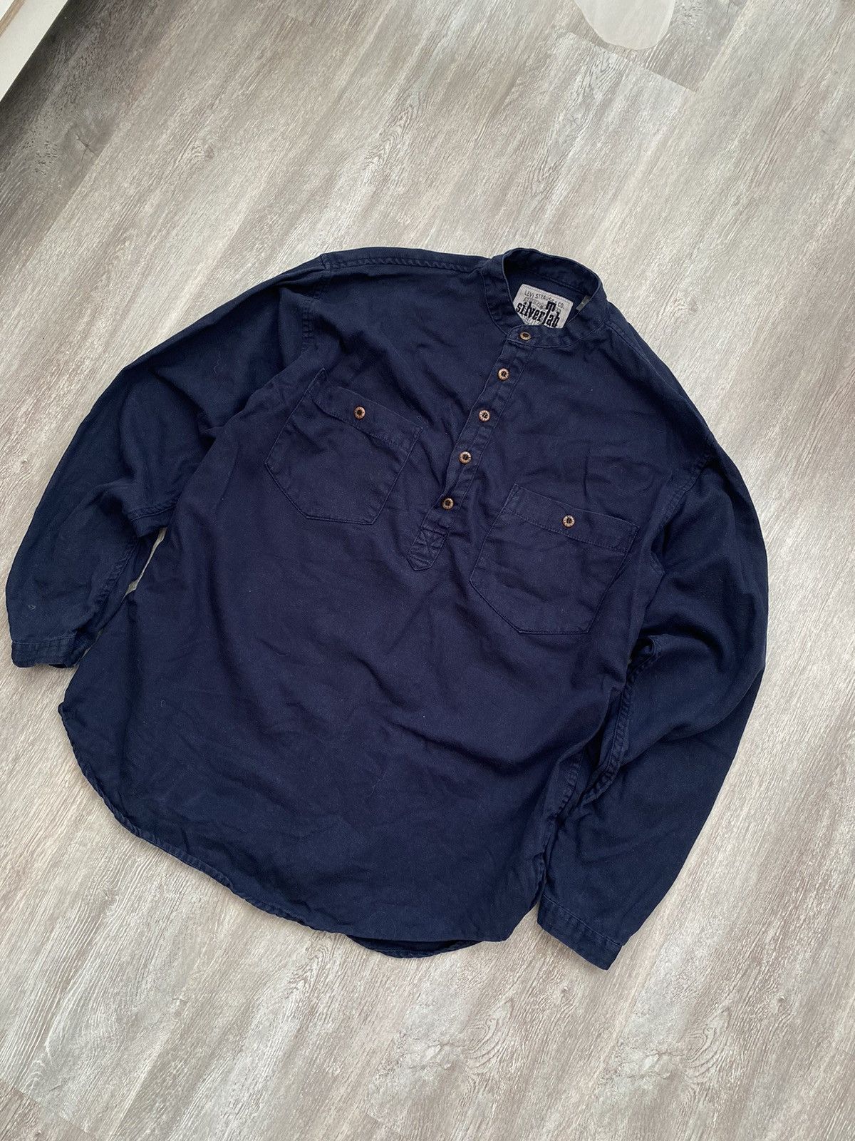 Levi's Vintage Silver Tab Levis Plaid Button Up Shirt Rare 90s Size US S / EU 44-46 / 1 - 1 Thumbnail