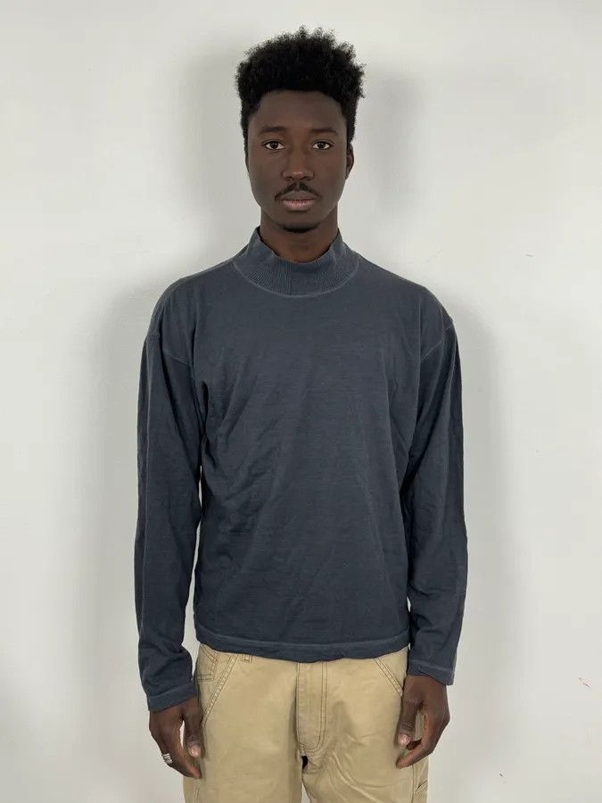Issey Miyake 2000s Issey Miyake Steve Job Anthracite Black Turtleneck Sweater Size US S / EU 44-46 / 1 - 2 Thumbnail