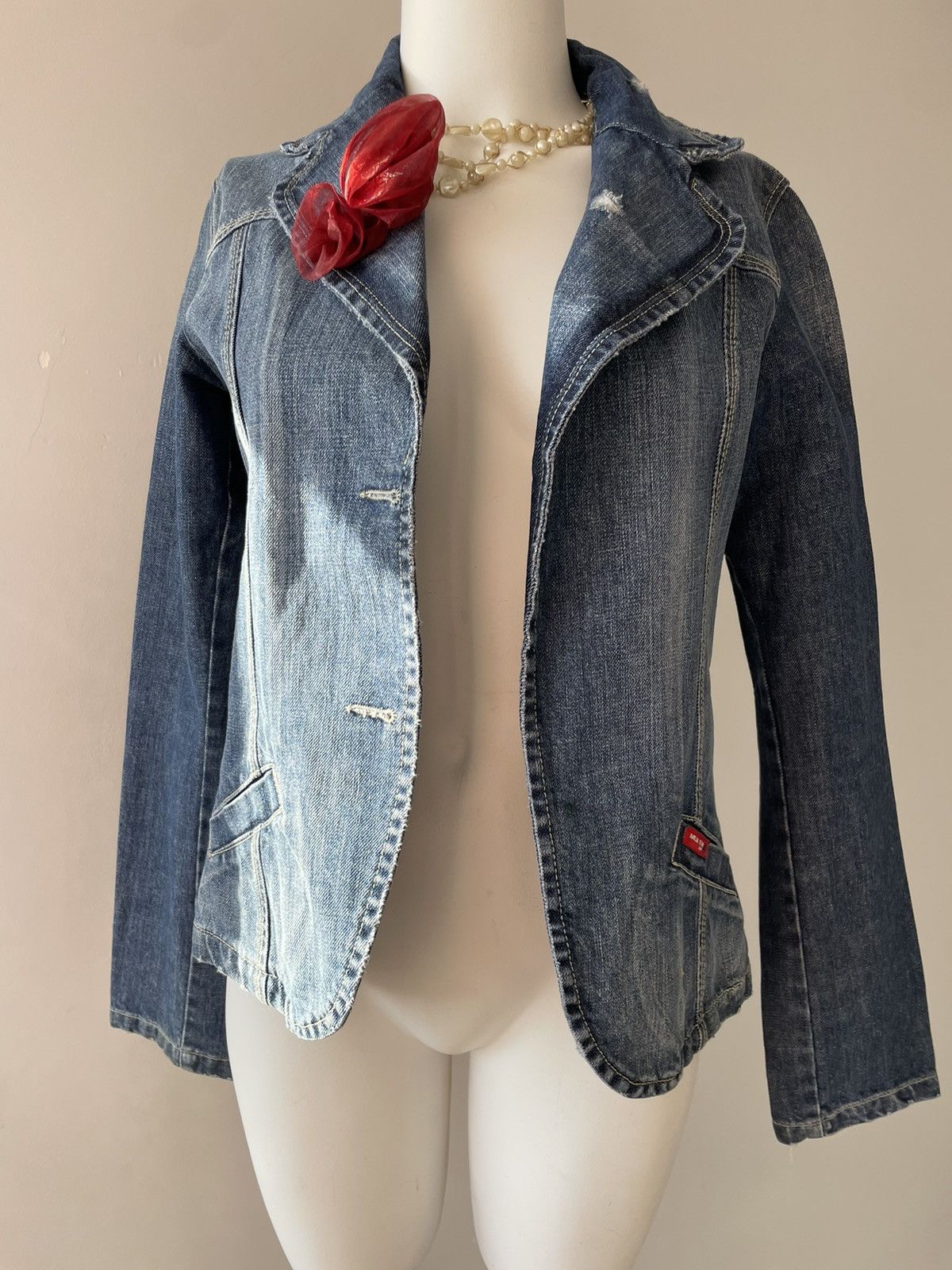 Vintage y2k denim jacket Size M / US 6-8 / IT 42-44 - 6 Thumbnail