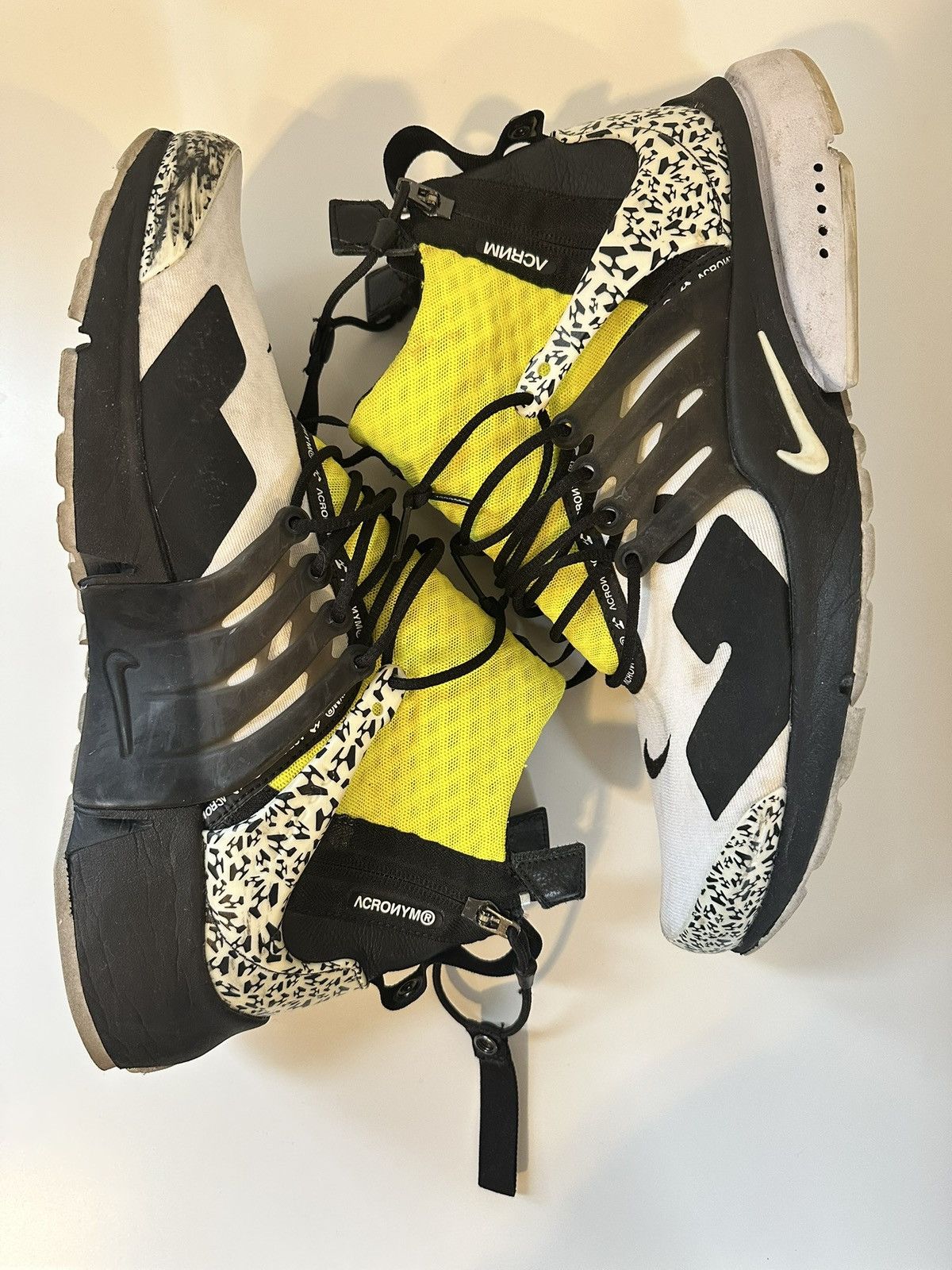 Acronym × Nike Nike x Acronym Air Presto Mid Dynamic Yellow Size US 11 / EU 44 - 5 Thumbnail
