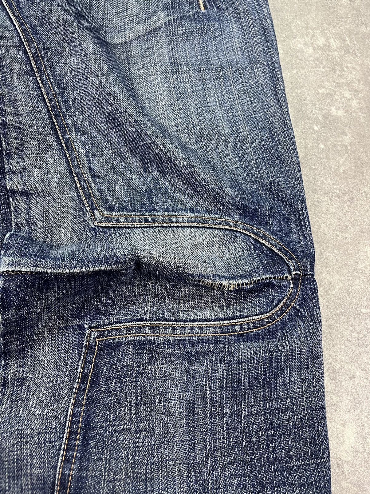 Marithe + Francois Girbaud 00s Marithe + Francois Girbaud Star Denim Shorts 29 Capri Size 29" - 6 Thumbnail