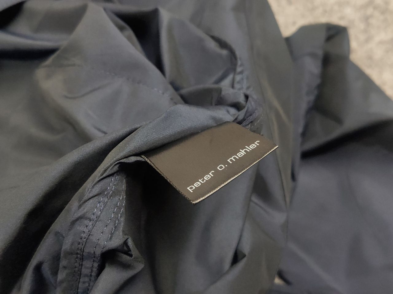 Vintage Peter O. Mahler Designer Asymmetrical Navy Jacket Minimalist Size L / US 10 / IT 46 - 19 Thumbnail