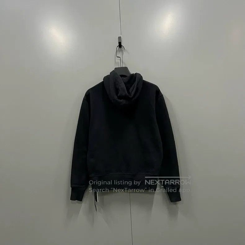 Acne Studios Acne Studios Black embroidered logo zip-up hoodie Size XS / US 0-2 / IT 36-38 - 3 Thumbnail