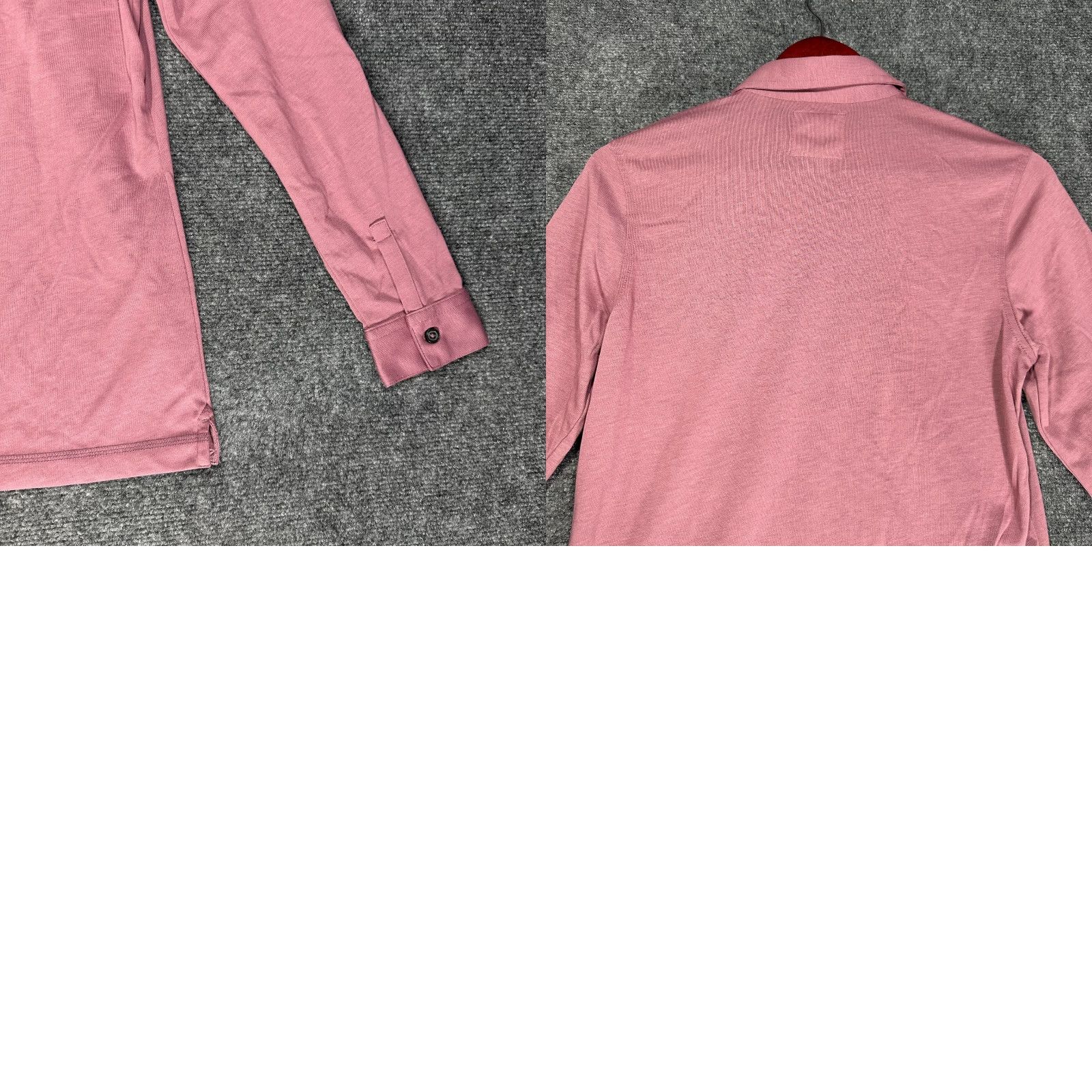 Vintage Linksoul Polo Shirt Mens S Long Sleeve Mauve Pink Knit Split Hem Roll Tab Shirt Mens S Pink Knit Polo Size US S / EU 44-46 / 1 - 8 Thumbnail