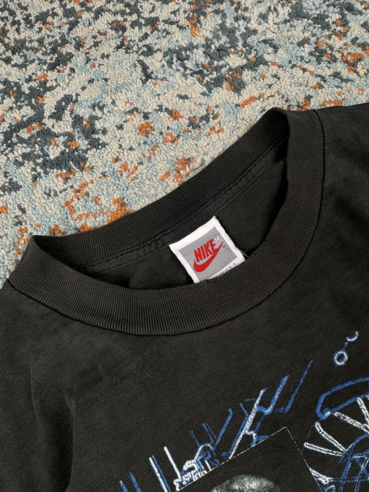 Nike Vintage 1995 Nike David Robinson basketball faded washed tee Size US XXL / EU 58 / 5 - 7 Thumbnail
