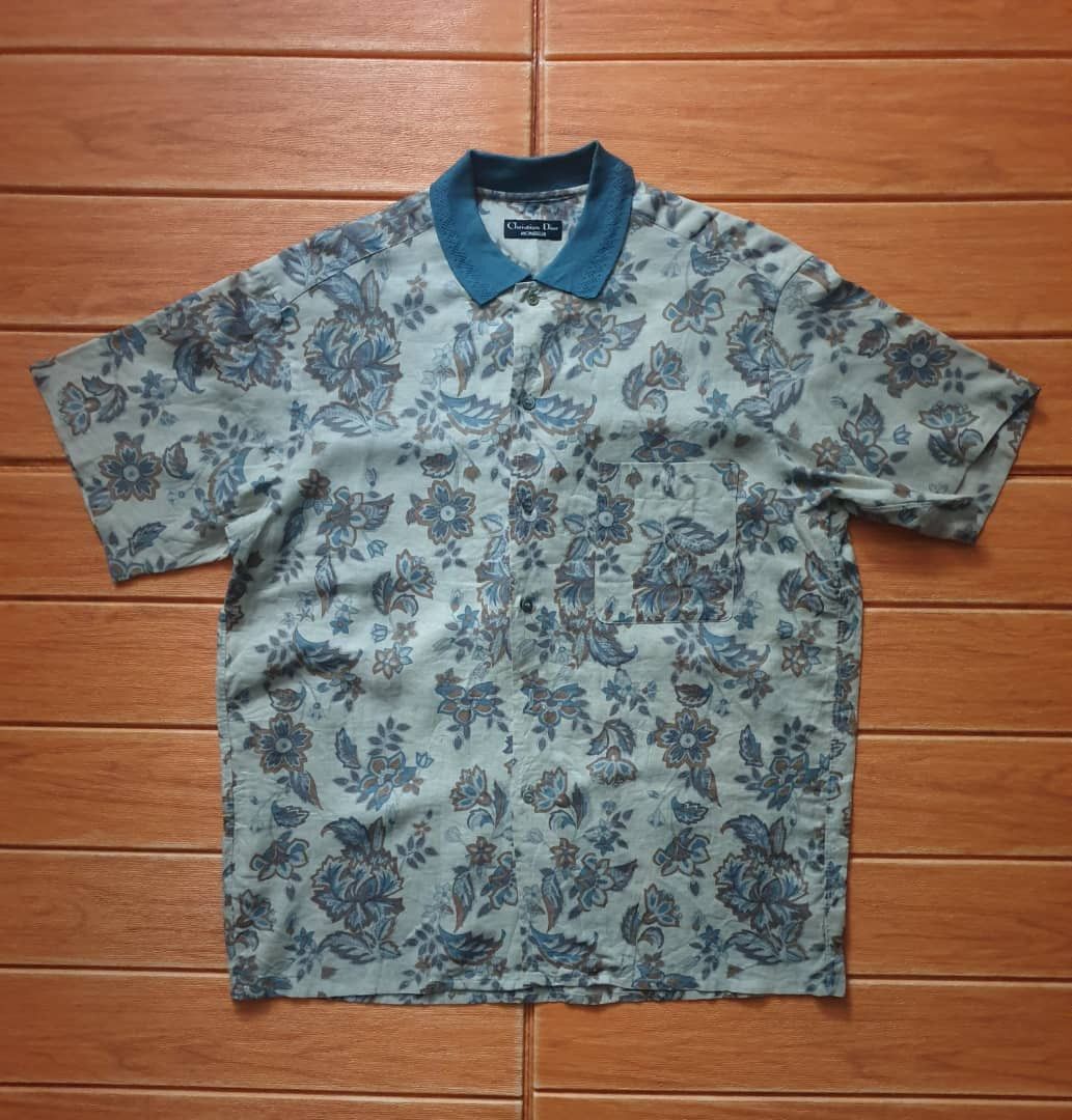 Dior Vintage Christian Dior monsieur flower collar Shirt Size US L / EU 52-54 / 3 - 1 Thumbnail