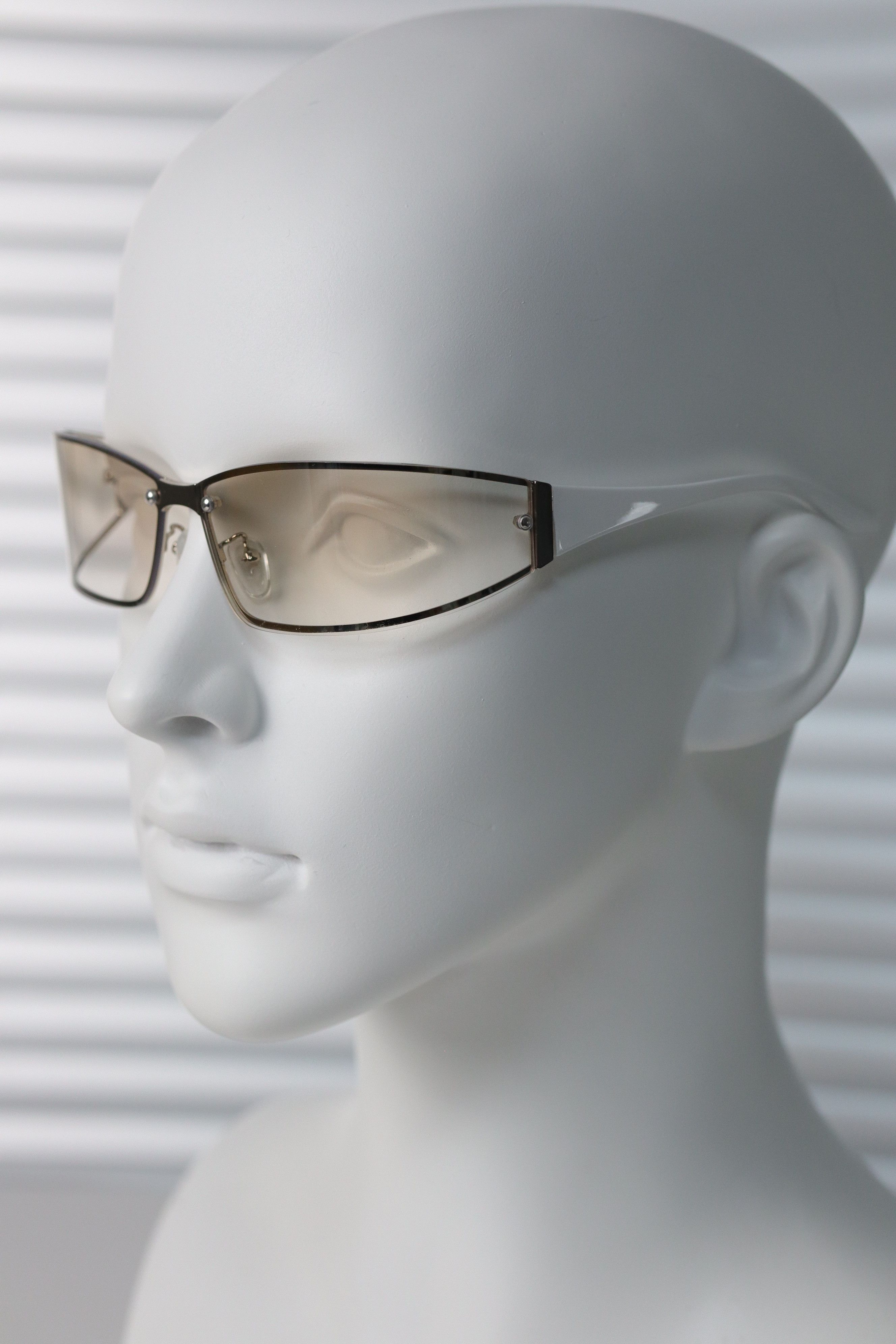 Japanese Brand Vtg Y2k Avant Garde Futuristic Sunglasses Silver Unisex OS Size ONE SIZE - 8 Thumbnail