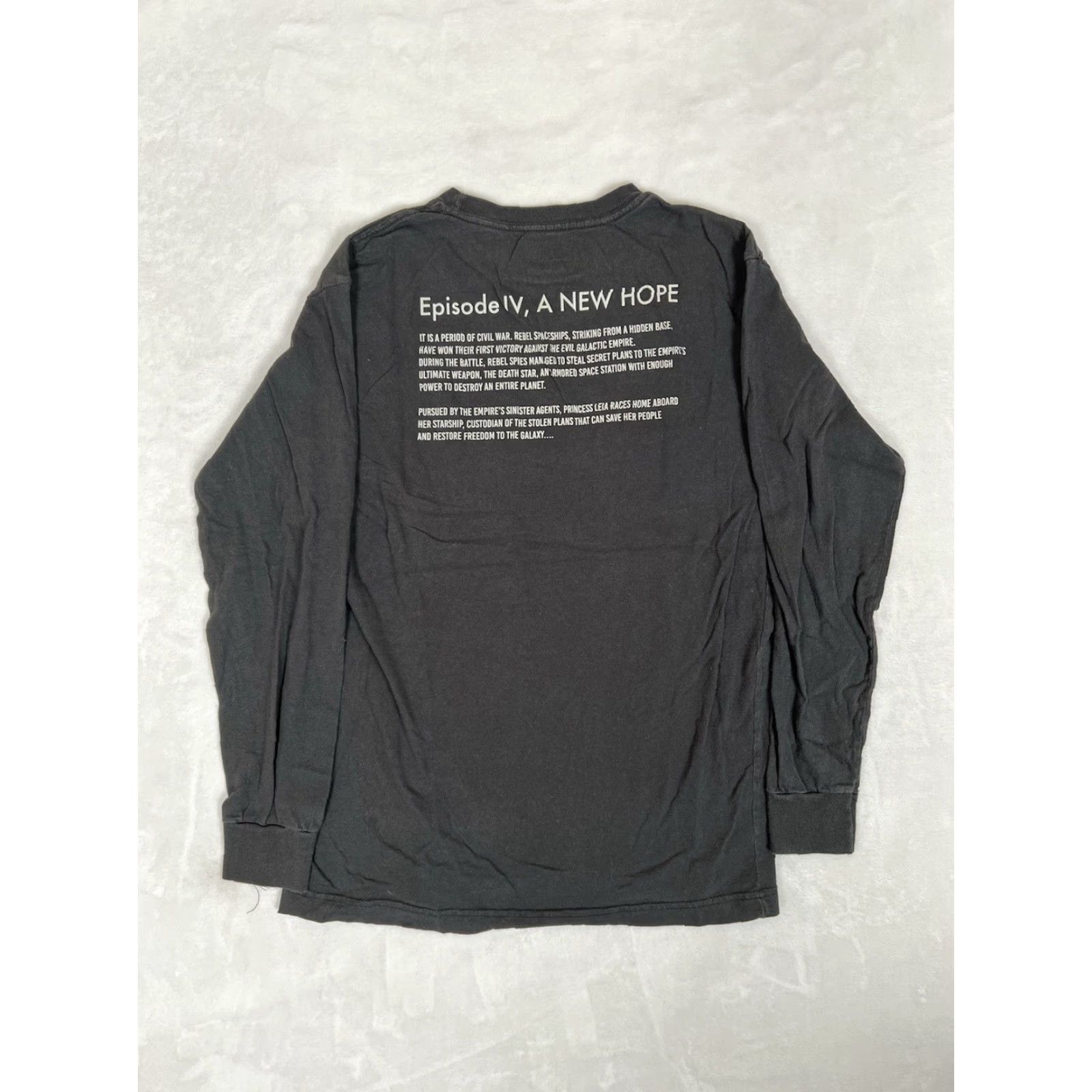Mad Engine VINTAGE Star Wars Darth Vader Long Sleeve Shirt Mad Engine S Black 80s Retro Unisex Adults Mens Girls Size US S / EU 44-46 / 1 - 6 Thumbnail