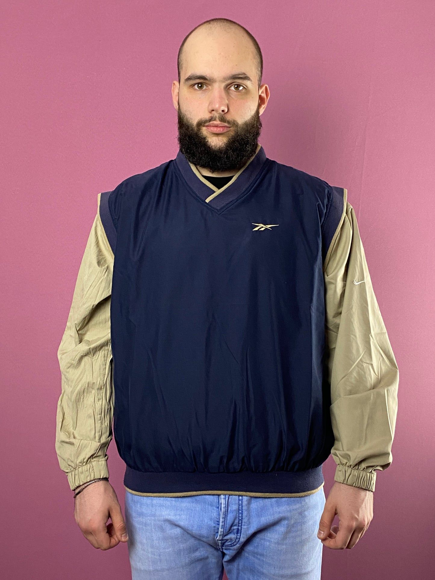 Reebok × Vintage Reebok Vintage Men's Vest Pullover - L Size US L / EU 52-54 / 3 - 2 Thumbnail