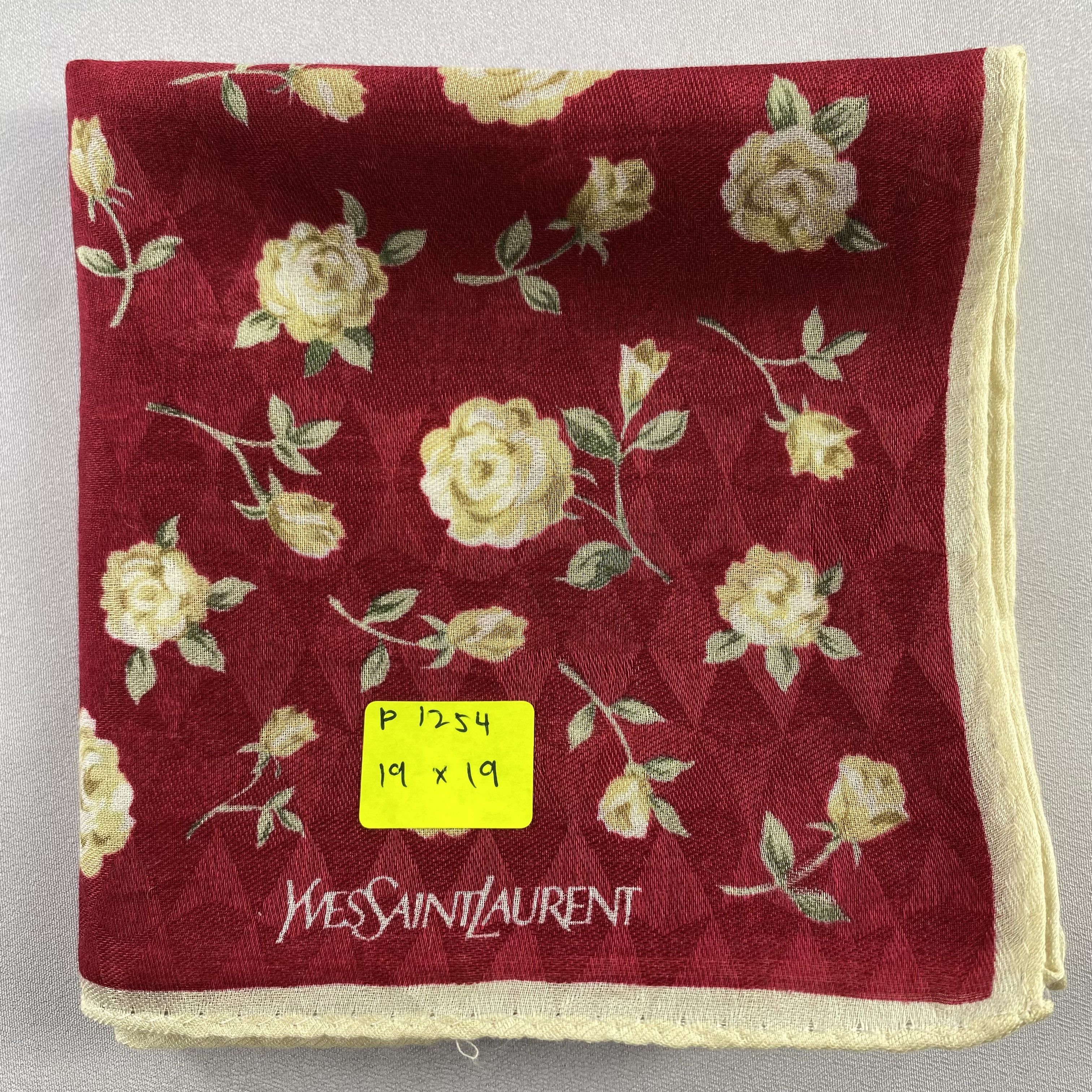 Vintage Yves Saint Laurent Handkerchief / Neckerchief-P1254 Size ONE SIZE - 5 Thumbnail