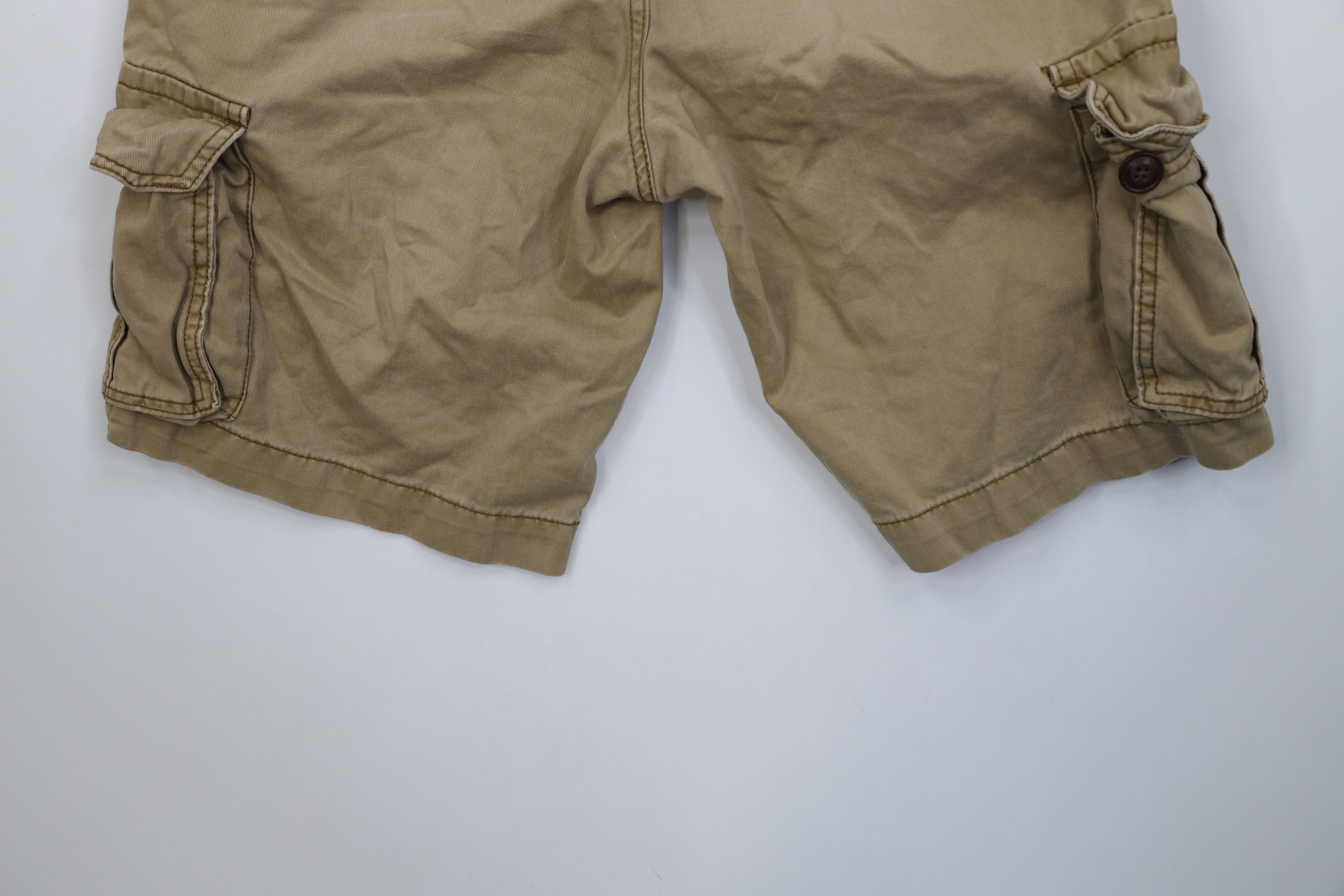 Aeropostale Vintage Y2K Aeropostale Heavyweight Cargo Shorts Brown Size US 32 / EU 48 - 14 Thumbnail