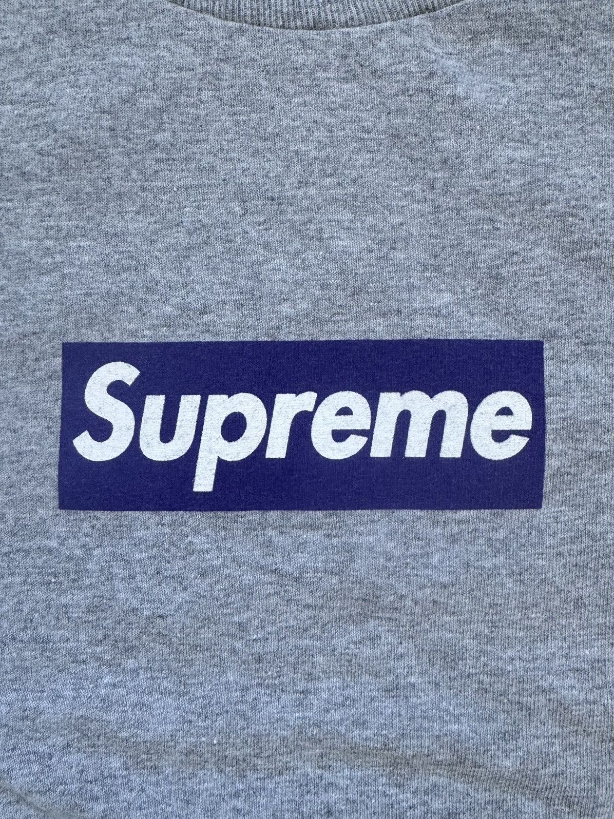 Supreme Supreme Purple on Grey Box Logo Tee 1998 Size US XL / EU 56 / 4 - 2 Thumbnail