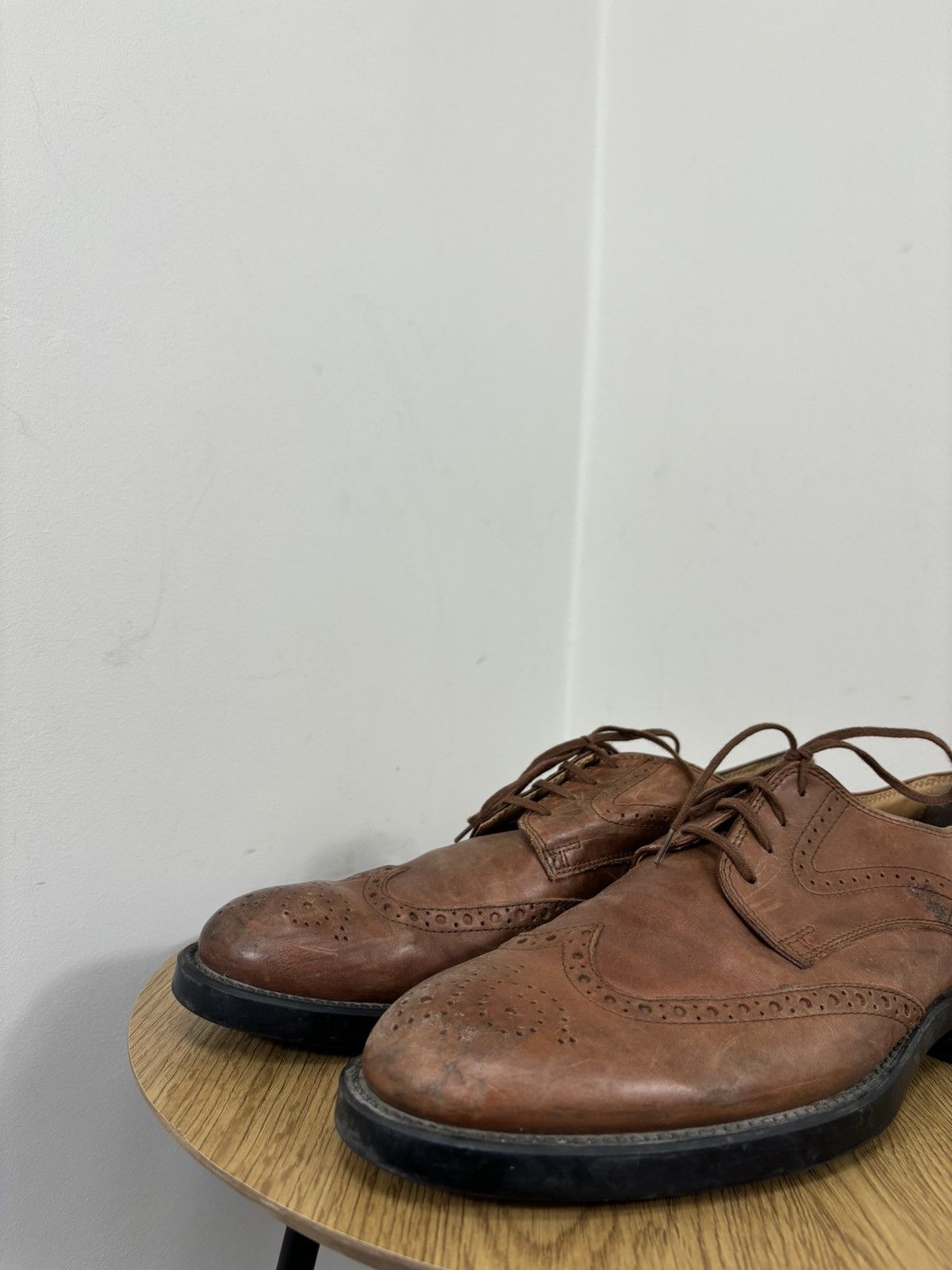 Tod's Tod’s Men’s Brown Lace-Up Formal Leather Oxford Brogue Shoes Size US 9 / EU 42 - 9 Thumbnail
