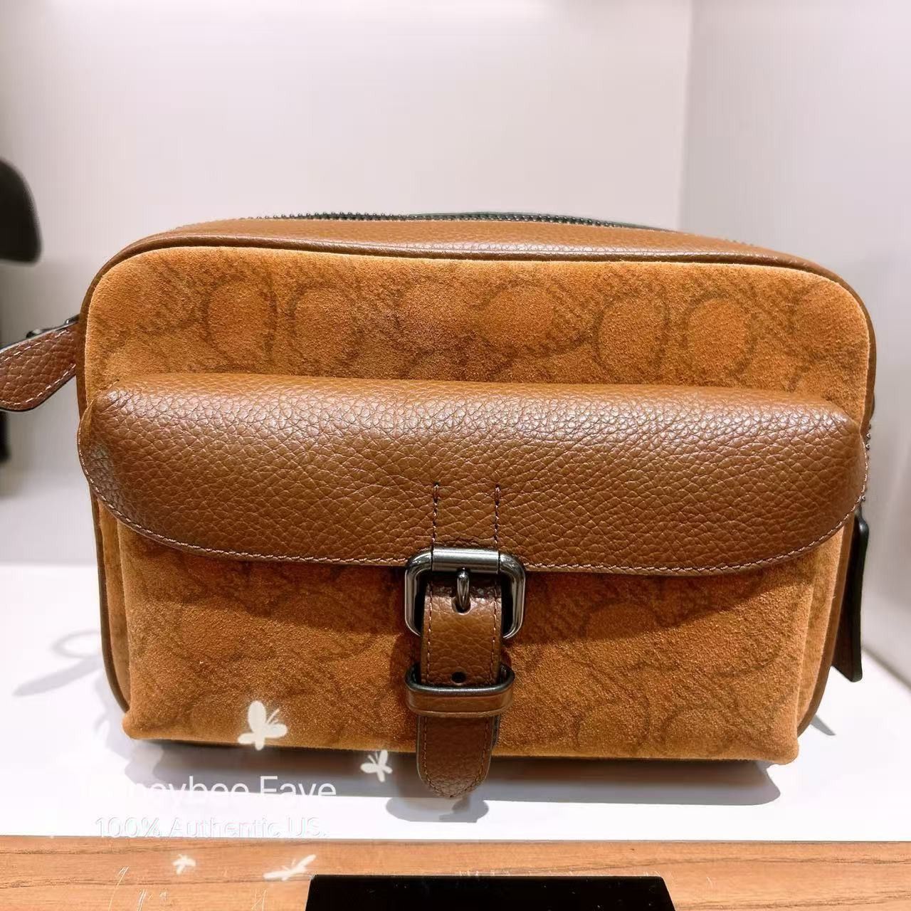 Coach MEN'S Warner Crossbody Bag In Signature Suede CCG08 Size ONE SIZE - 1 Thumbnail