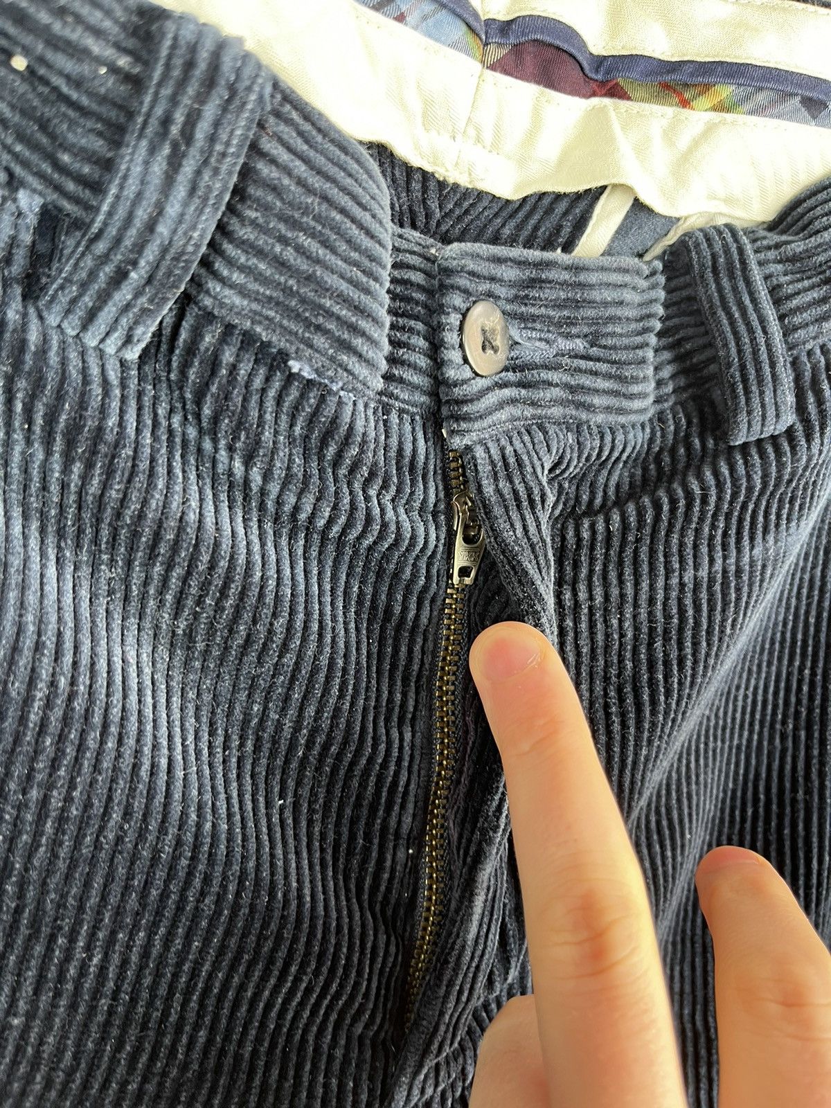 Polo Ralph Lauren × RRL Ralph Lauren × Ralph Lauren Vintage Polo Ralph Lauren Cords Pants Corduroy Beige Rare Size US 31 - 3 Thumbnail