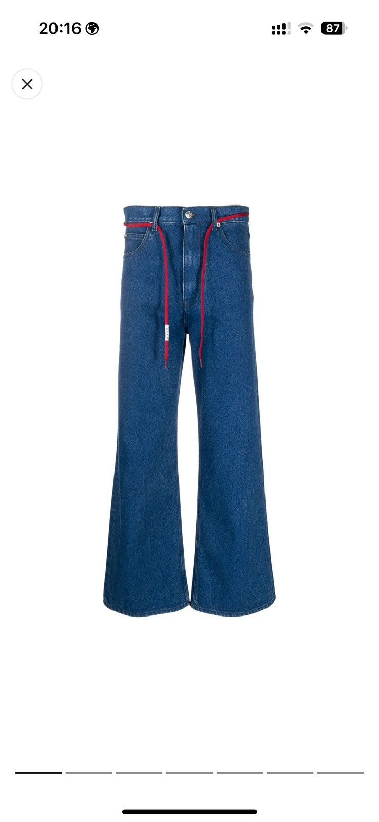 Marni Marni Logo Patch Wide Leg Jeans Size US 32 / EU 48 - 7 Thumbnail