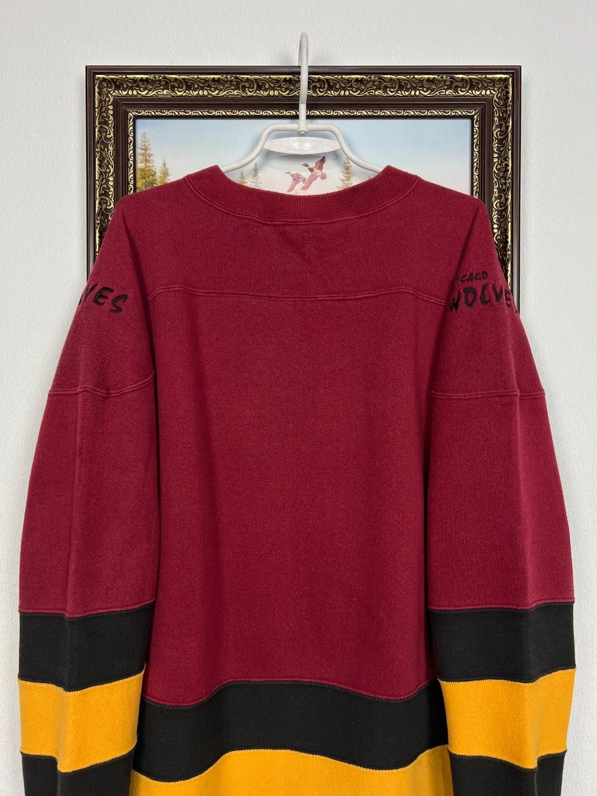 Vintage Vintage 90's Chicago Wolves IHL Sweatshirt Hockey Crewneck Size US XL / EU 56 / 4 - 7 Thumbnail