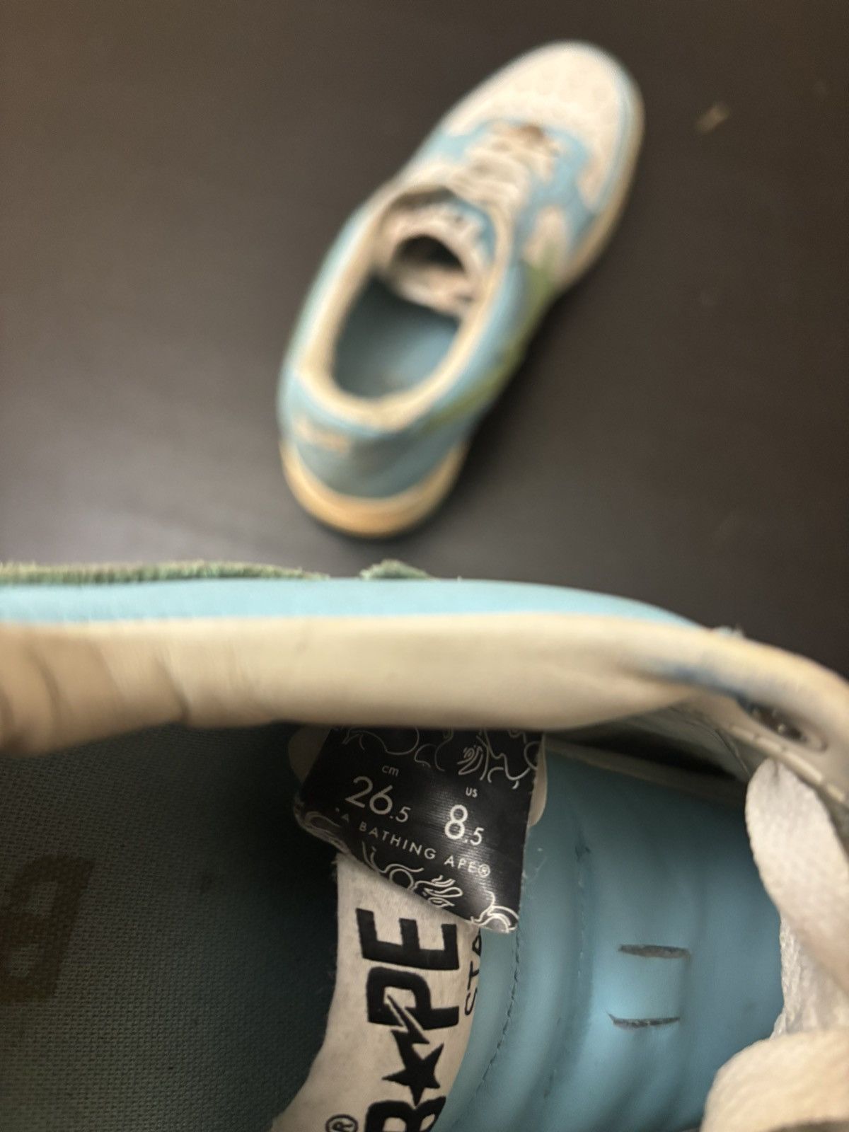 Bape A Bathing Ape Bape Sta Pastel Blue Green Sax Size US 8.5 / EU 41-42 - 8 Thumbnail