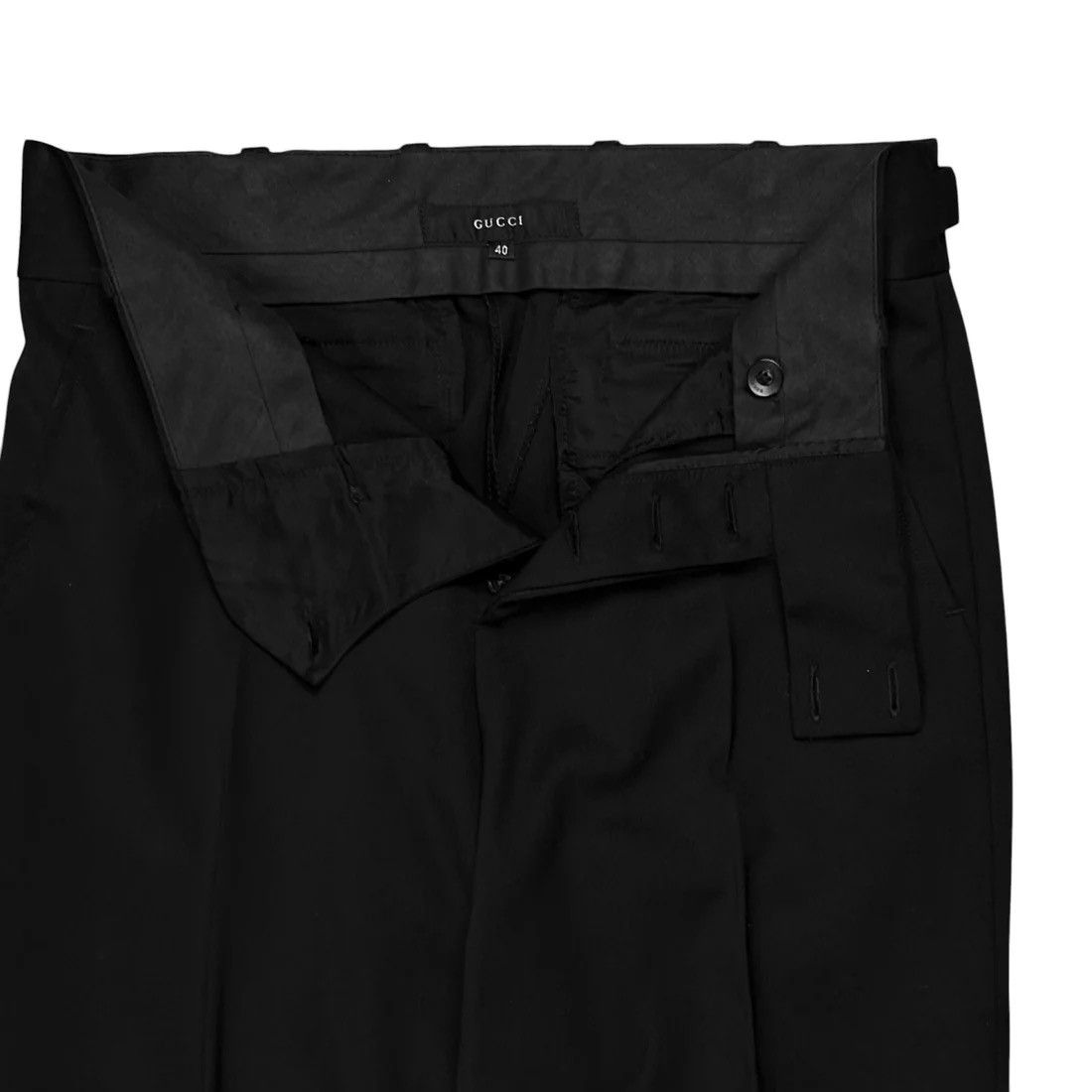 Gucci Gucci by Tom Ford Dual Waist Belt Pants - 90s Size US 28 / EU 44 - 6 Thumbnail