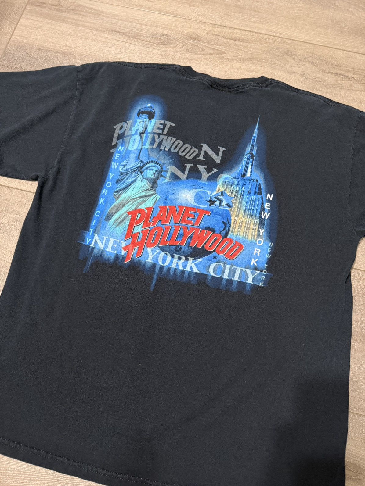 Vintage Vintage Planet Hollywood T-Shirt Size US XL / EU 56 / 4 - 2 Thumbnail