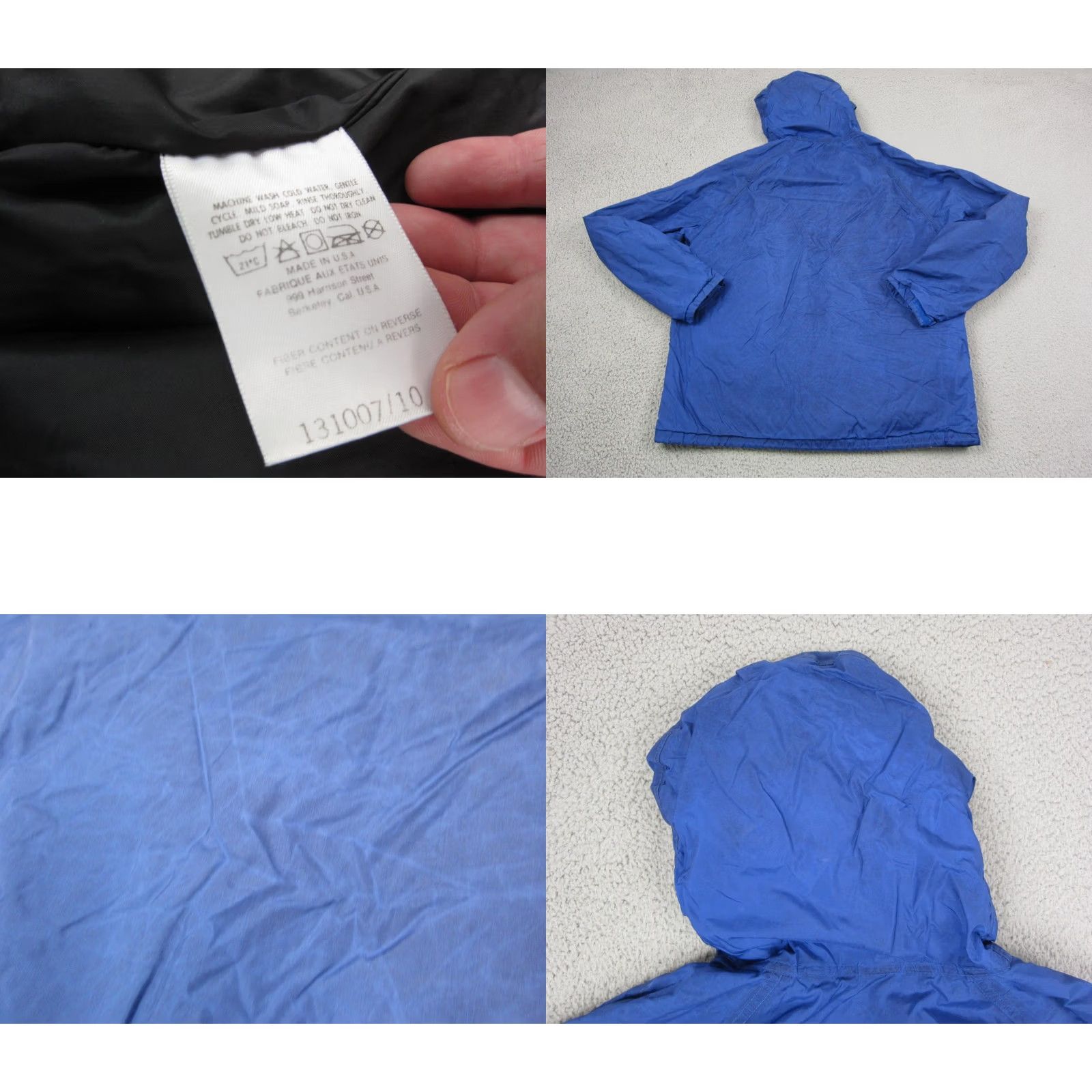 The North Face VINTAGE The North Face Jacket Men XL Blue Gore Tex Windy Water Resistant Insulated Quilted Nylon Softshell Logo Pattern Solid Mid-Length Asus? Size US XL / EU 56 / 4 - 10 Thumbnail