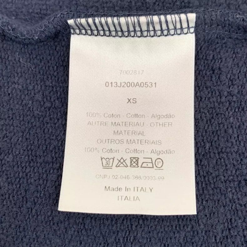 Dior Dior Dark blue bee embroidered cotton hooded drawstring zip Size US XS / EU 42 / 0 - 8 Thumbnail