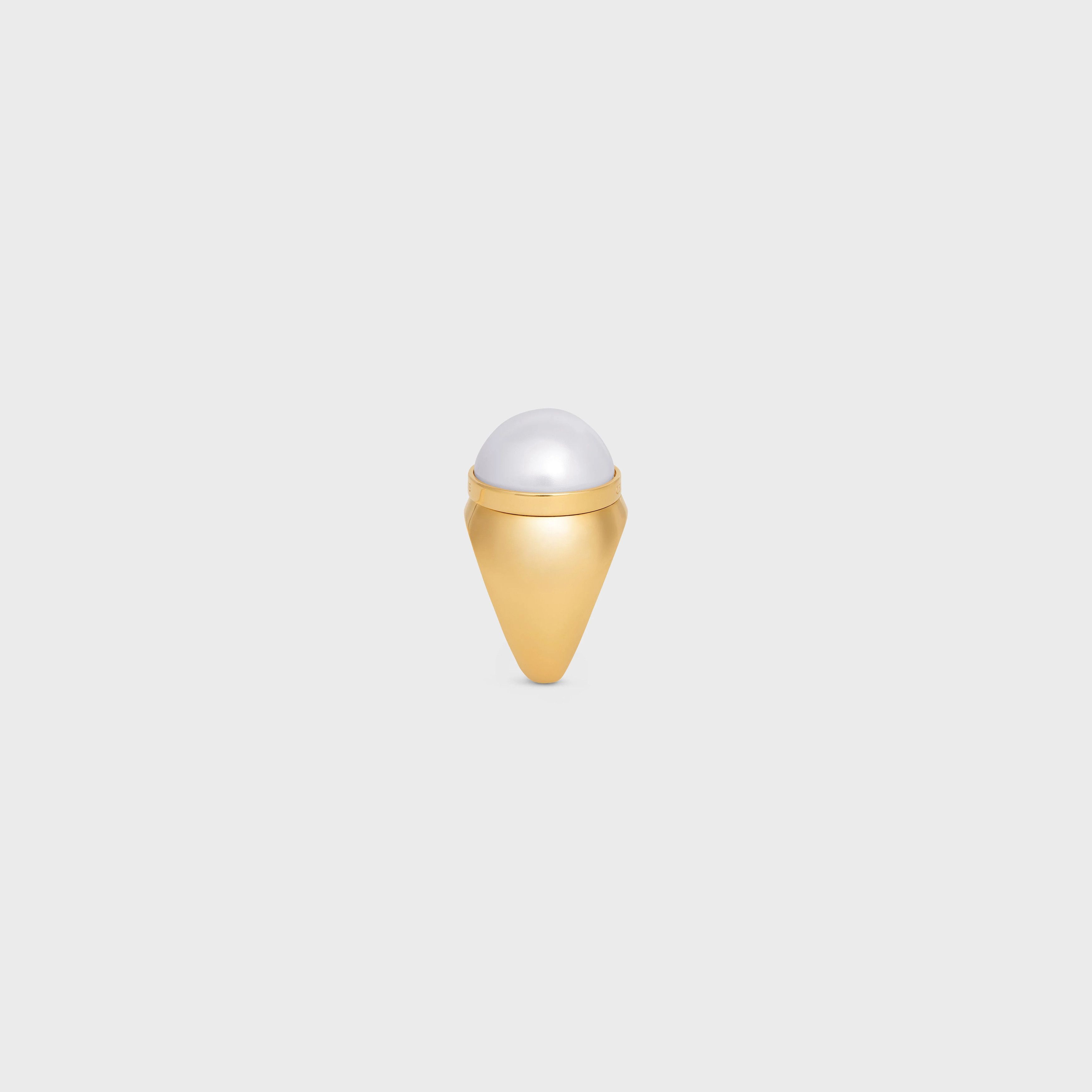 Celine o1bcso1str0925 461CI6PRB Size: OS / Ring in Gold/Ivory Size ONE SIZE - 3 Thumbnail