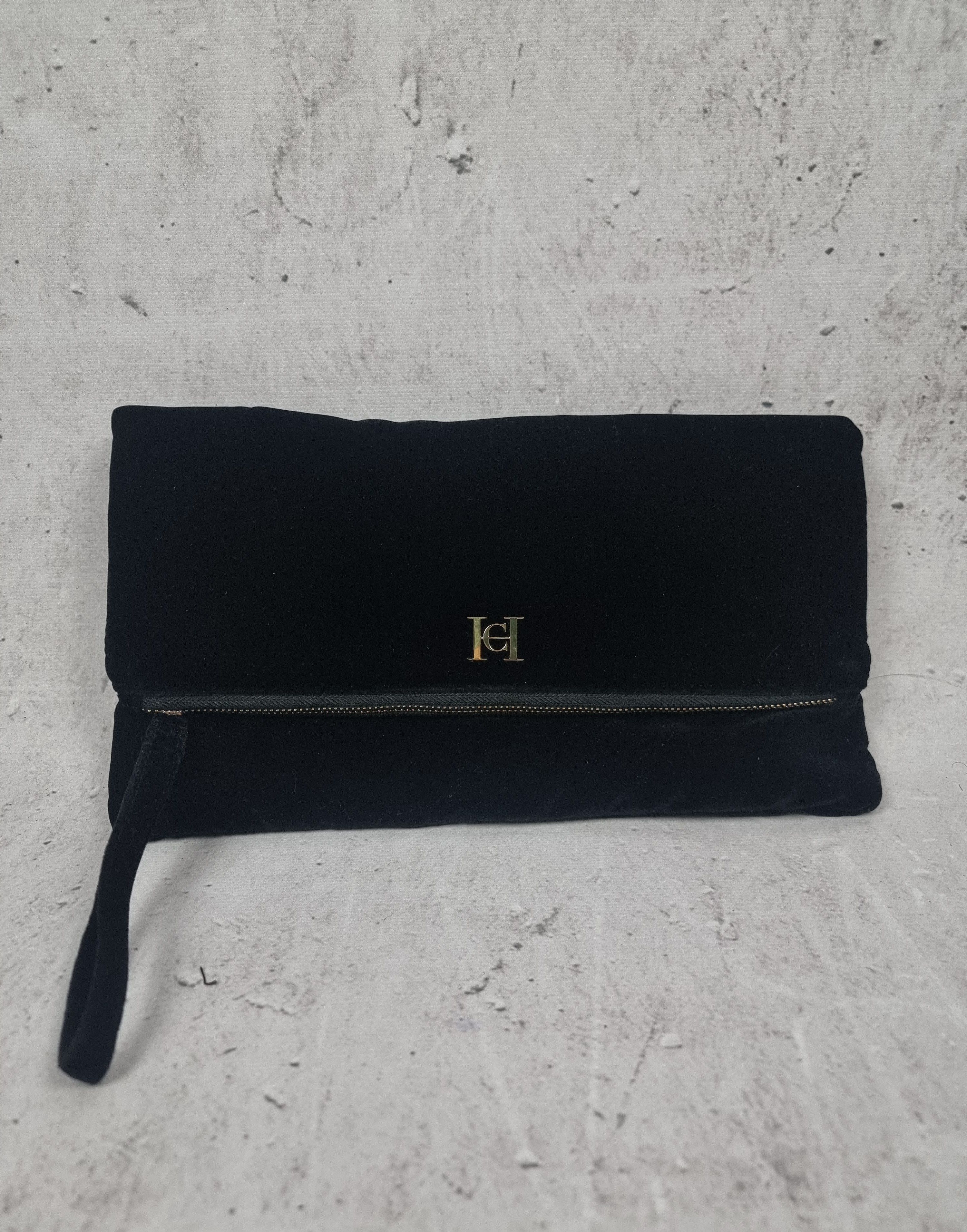 Carolina Herrera Carolina herrera velvet clutch bag velvet Size ONE SIZE - 2 Thumbnail