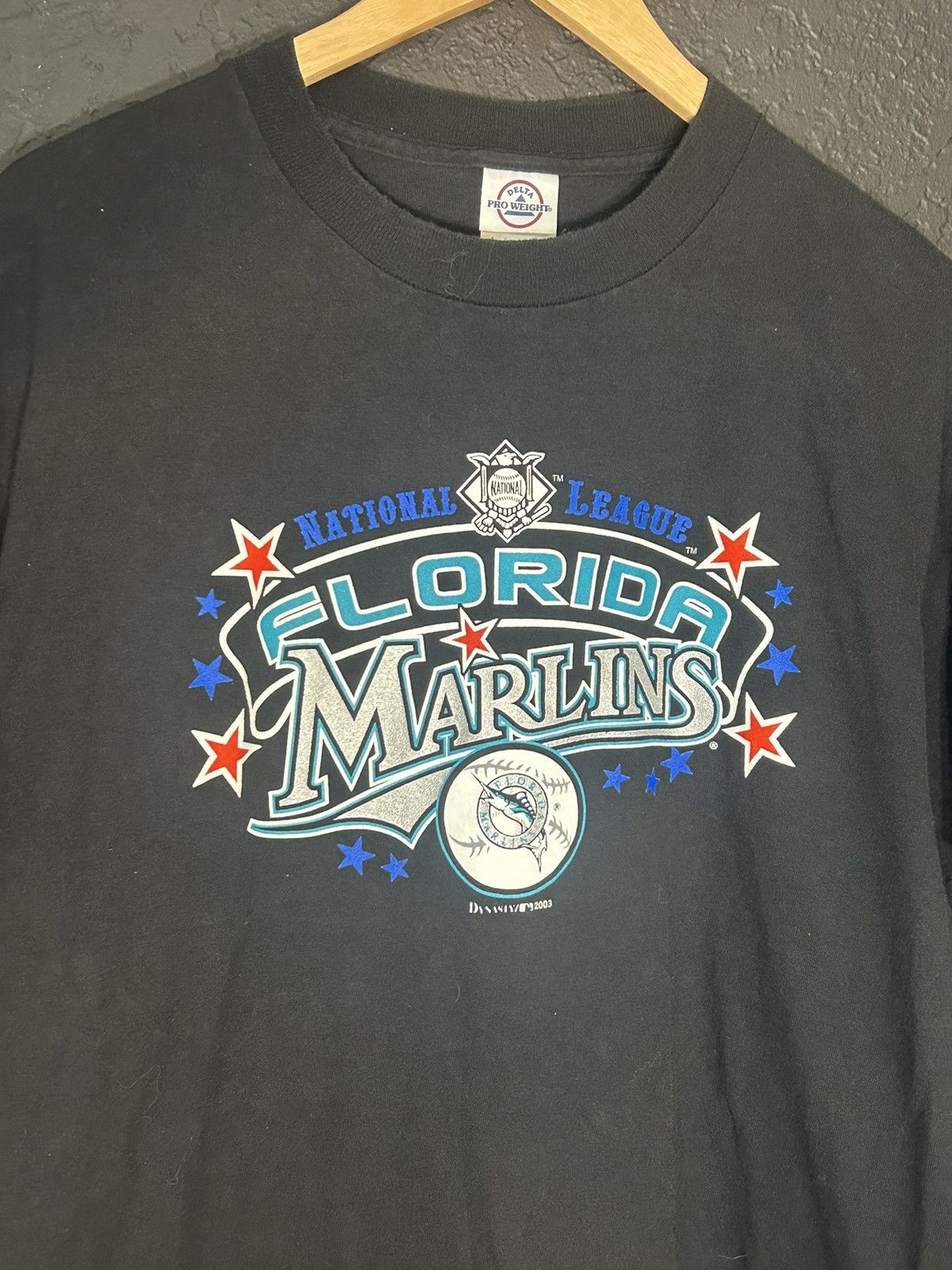 Vintage 2003 MLB Florida Marlins National League T Shirt Size US L / EU 52-54 / 3 - 2 Thumbnail