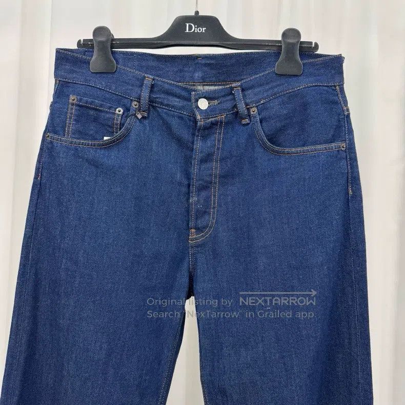 Acne Studios Acne Studios 2021M Fit Leather Patch Jeans Size US 31 - 3 Thumbnail