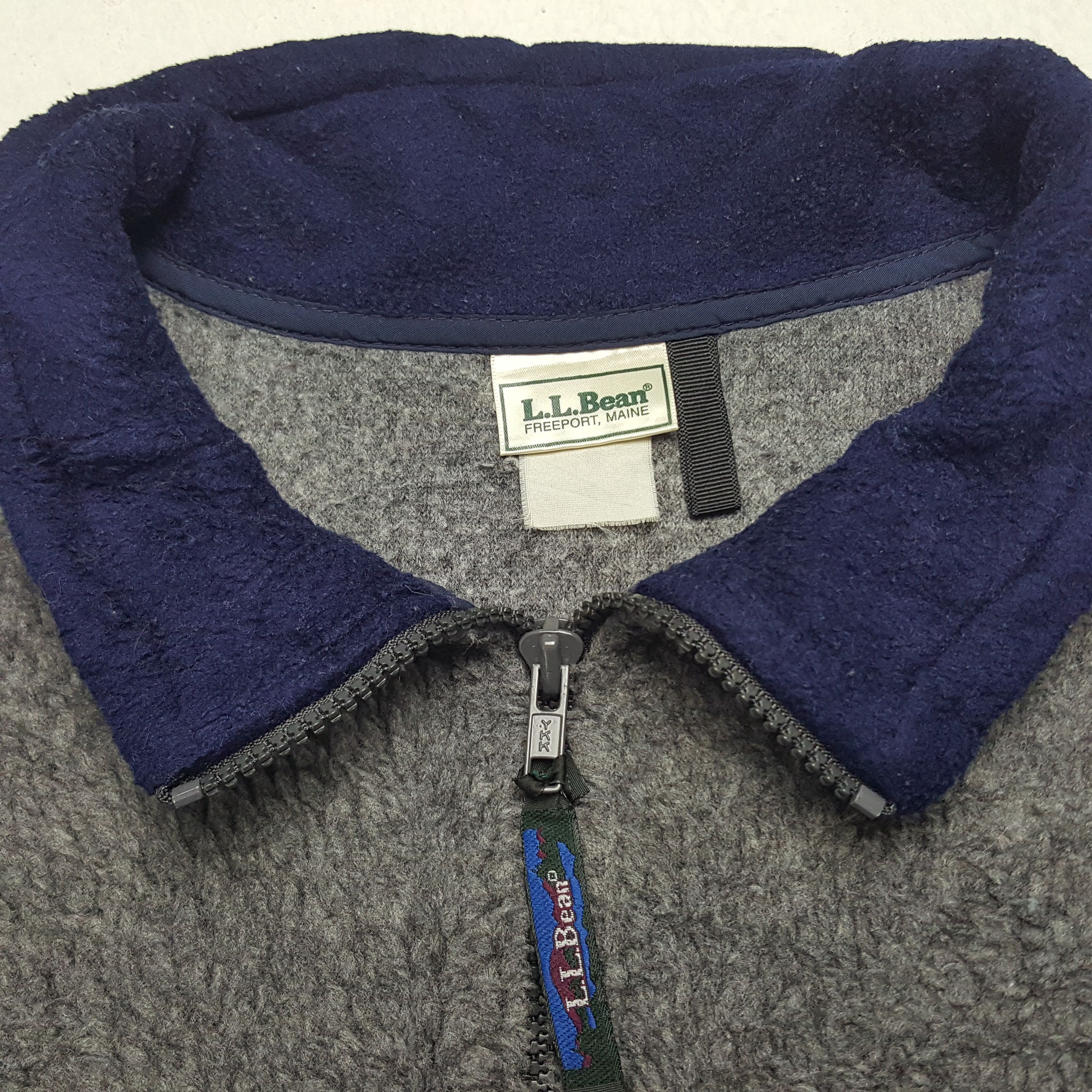 L.L. Bean × Vintage Vintage L.L. Bean Half Zipper Collared Sweatshirt Size US XL / EU 56 / 4 - 4 Thumbnail